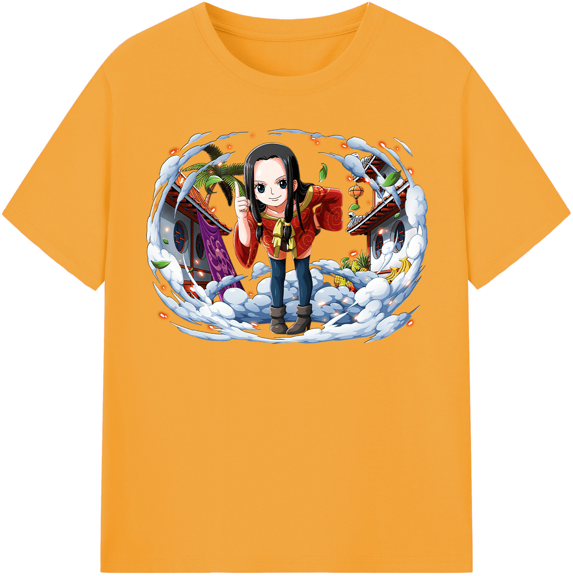 ワンピース ボア・ハンコック ONE PIECE Boa·Hancock レディースカジュアルプリントTシャツ（綿100％）