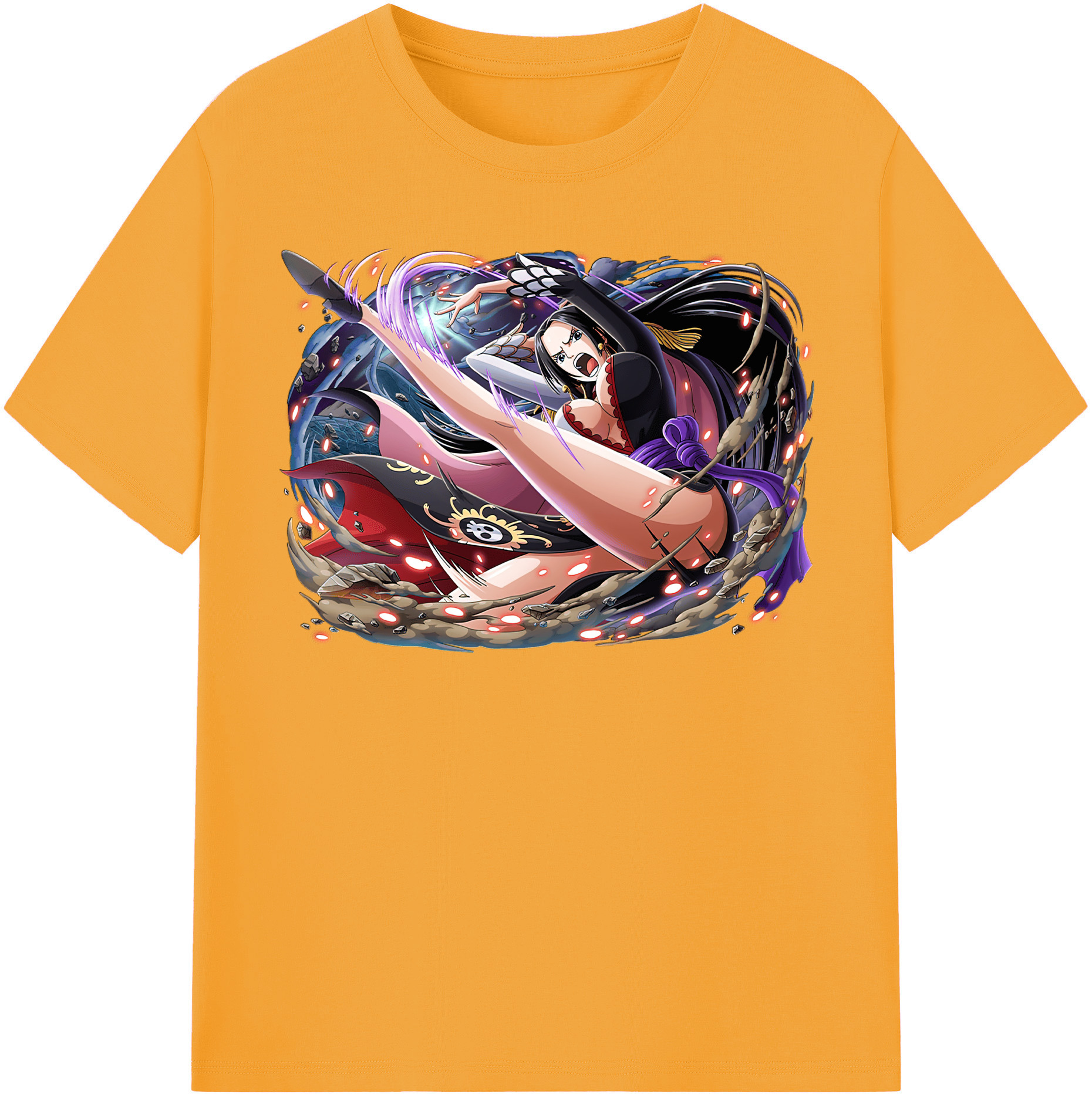 ワンピース ボア・ハンコック ONE PIECE Boa·Hancock レディースカジュアルプリントTシャツ（綿100％）