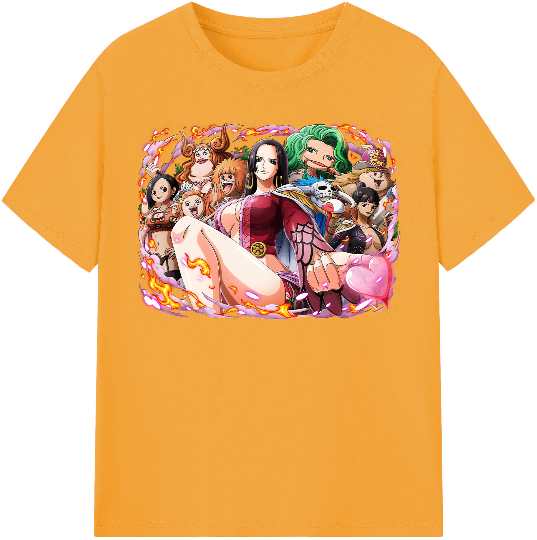 ワンピース ボア・ハンコック ONE PIECE Boa·Hancock レディースカジュアルプリントTシャツ（綿100％）
