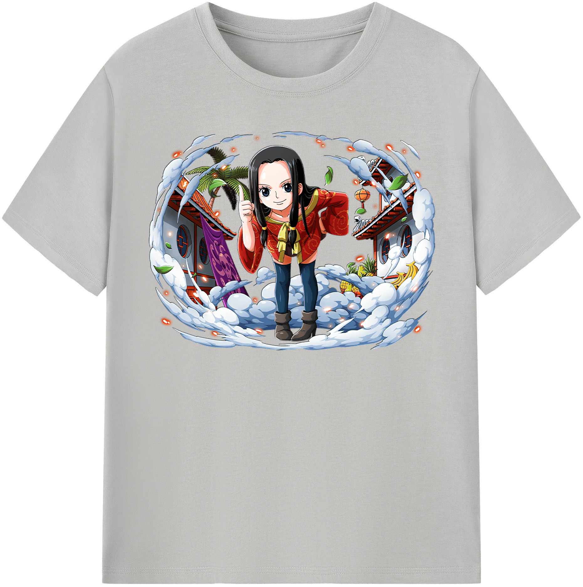 ワンピース ボア・ハンコック ONE PIECE Boa·Hancock レディースカジュアルプリントTシャツ（綿100％）