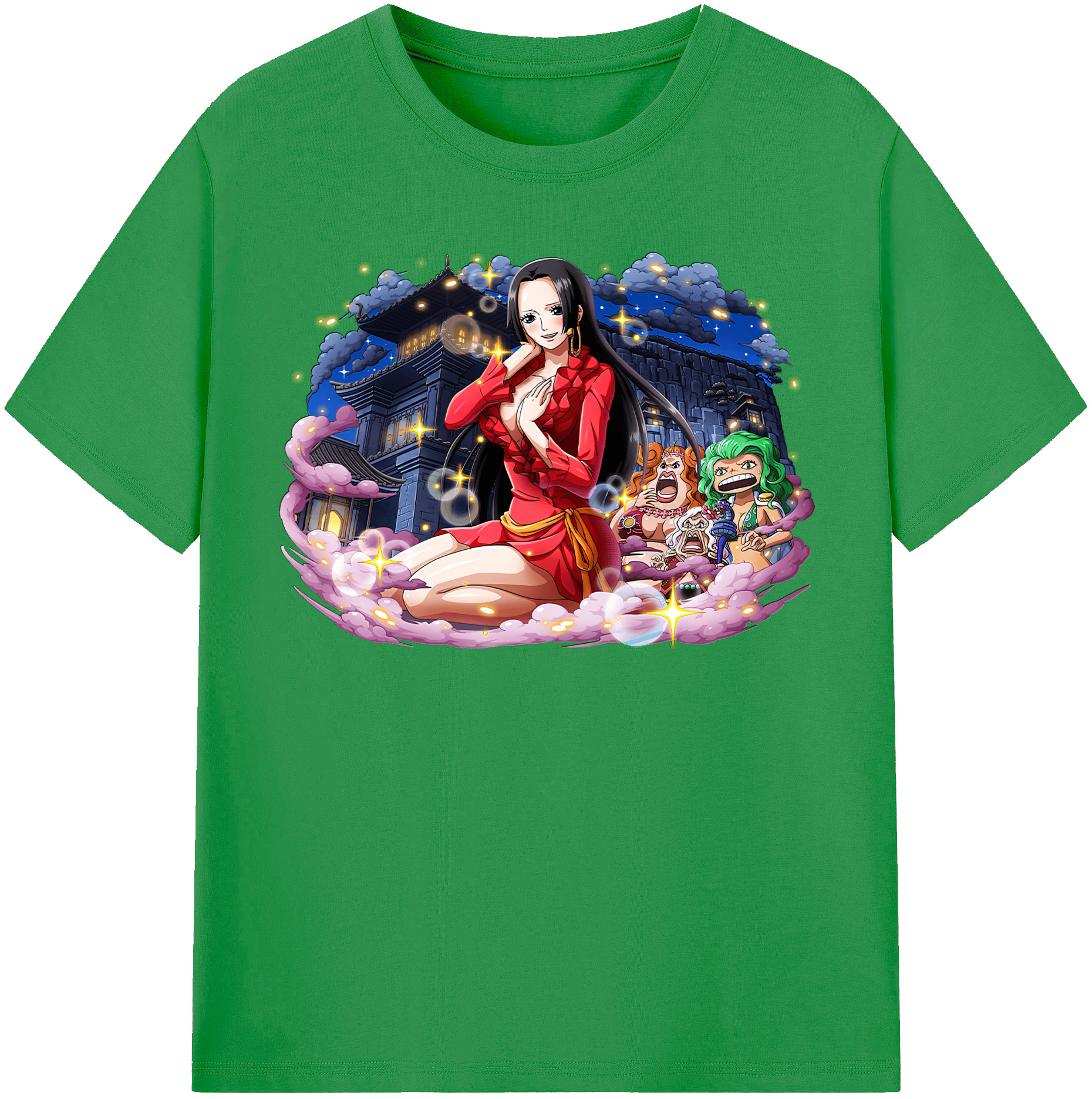 ワンピース ボア・ハンコック ONE PIECE Boa·Hancock レディースカジュアルプリントTシャツ（綿100％）