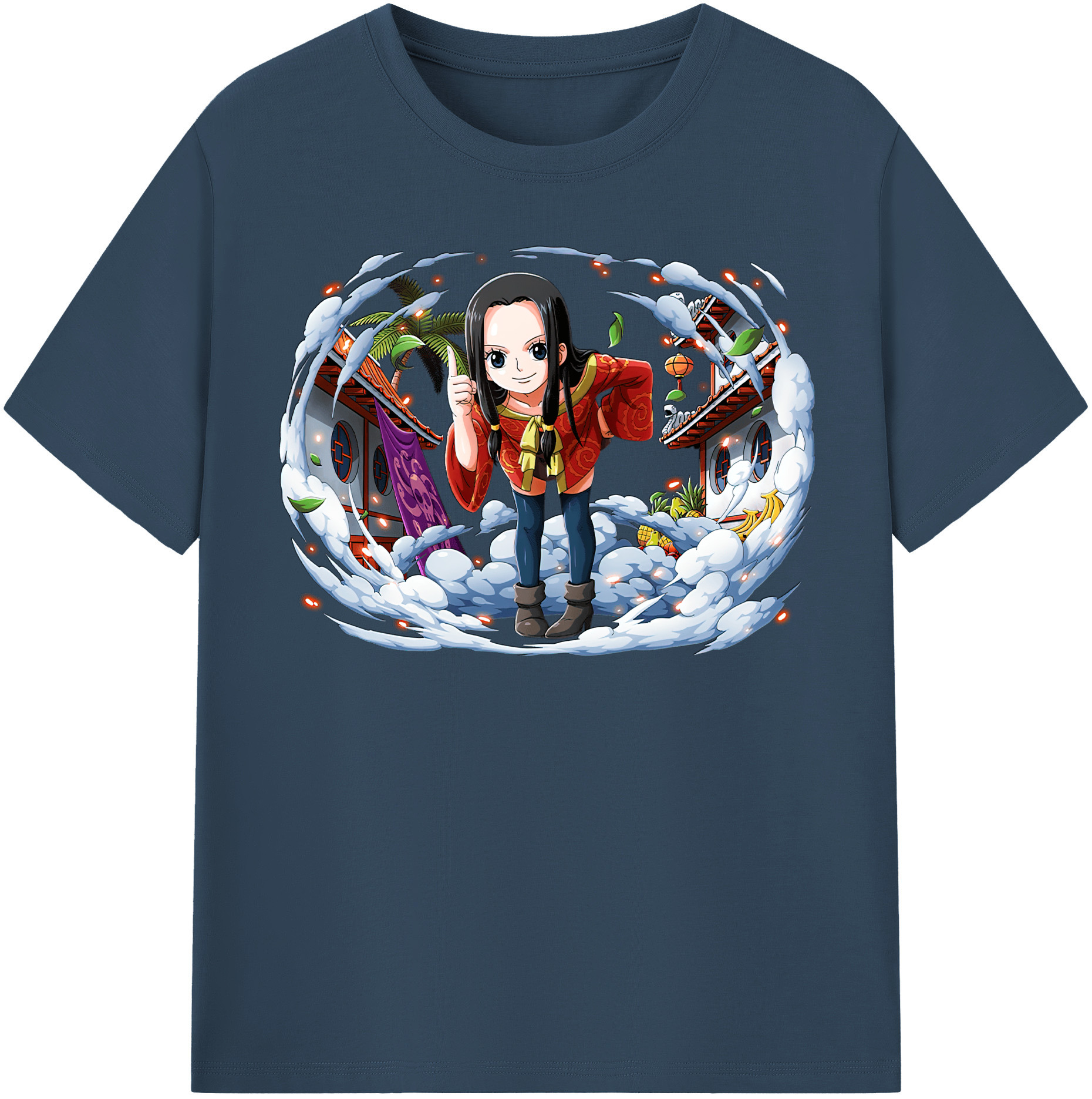 ワンピース ボア・ハンコック ONE PIECE Boa·Hancock レディースカジュアルプリントTシャツ（綿100％）