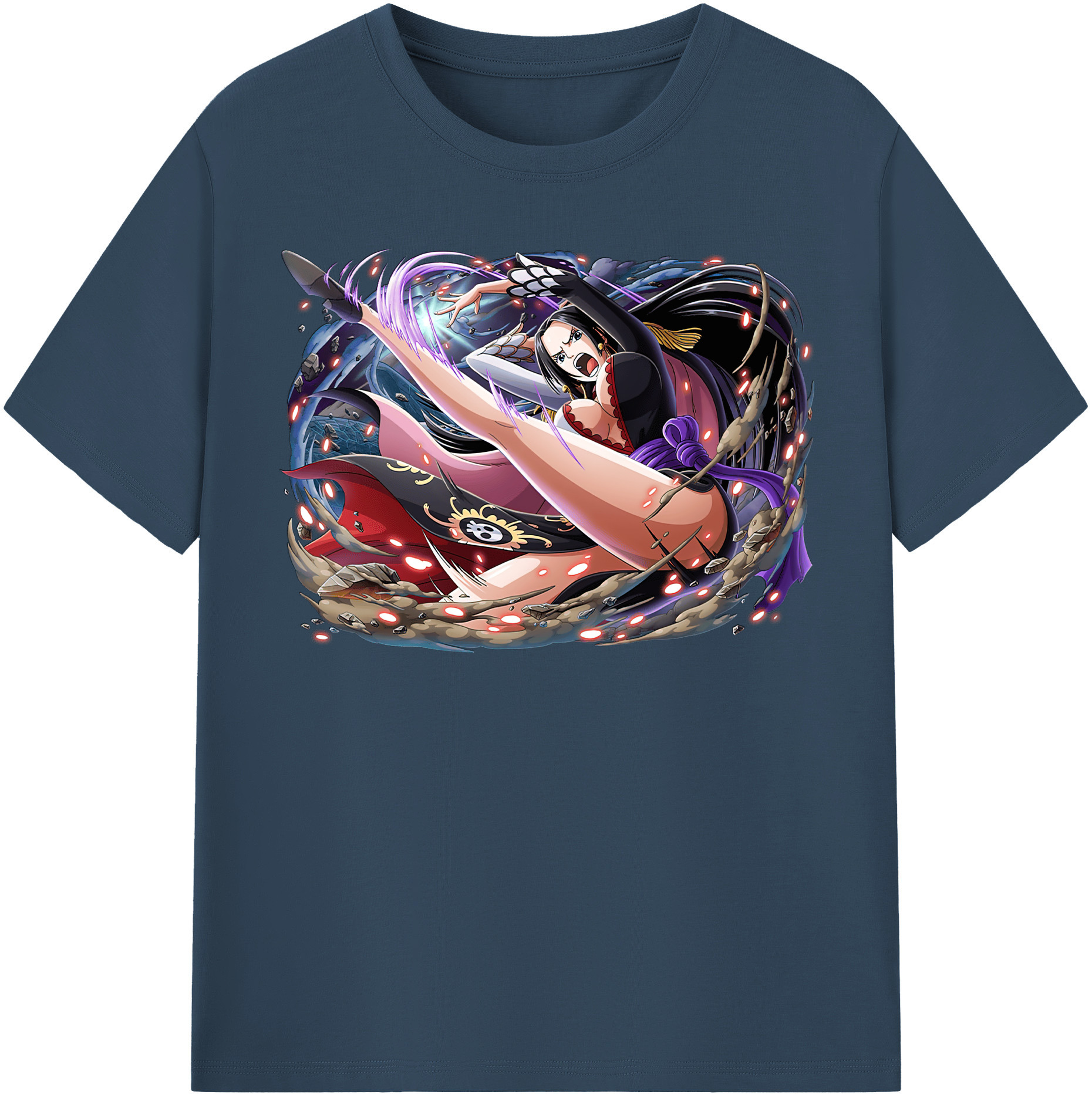 ワンピース ボア・ハンコック ONE PIECE Boa·Hancock レディースカジュアルプリントTシャツ（綿100％）