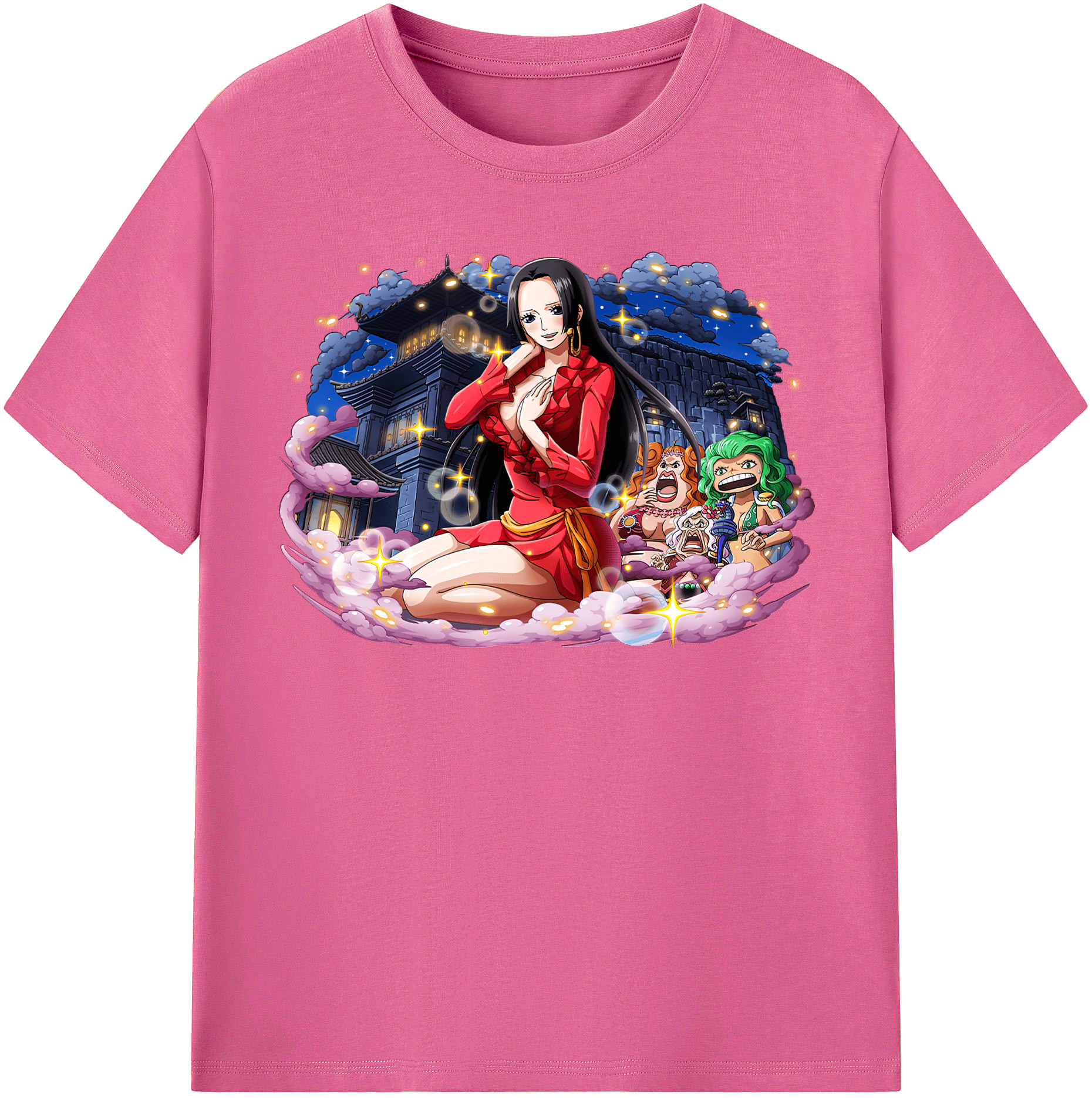 ワンピース ボア・ハンコック ONE PIECE Boa·Hancock レディースカジュアルプリントTシャツ（綿100％）