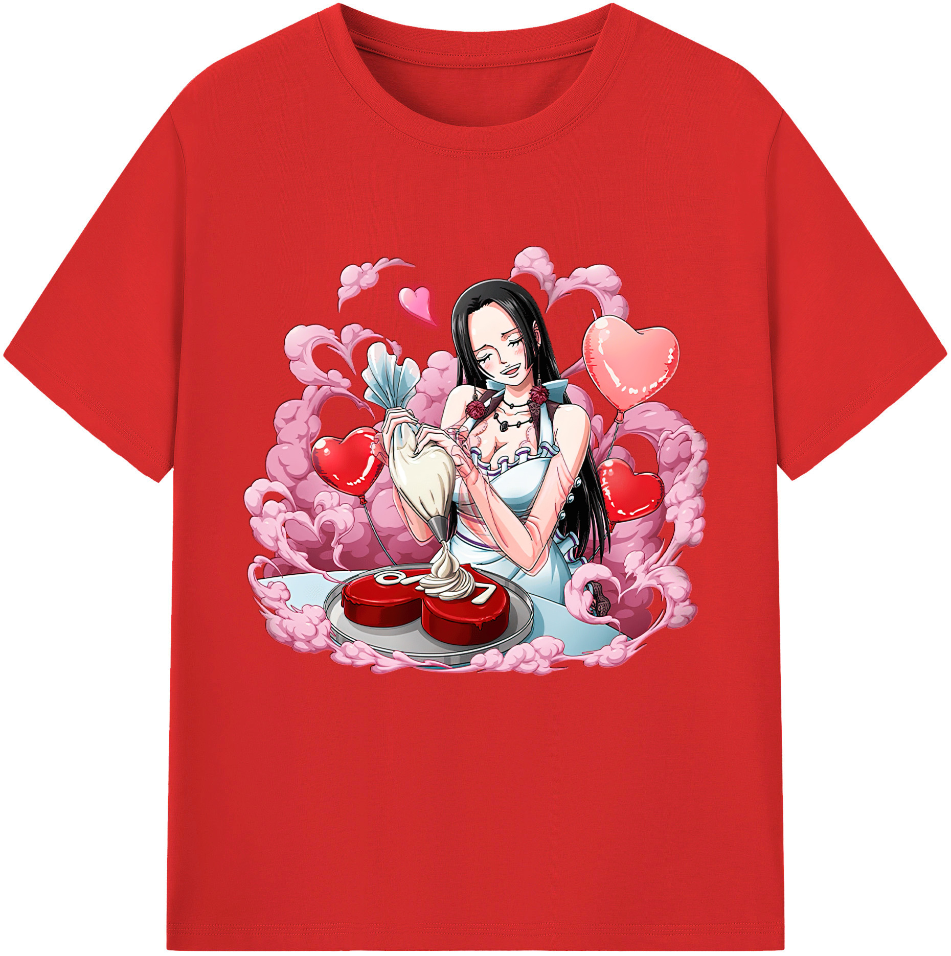 ワンピース ボア・ハンコック ONE PIECE Boa·Hancock レディースカジュアルプリントTシャツ（綿100％）