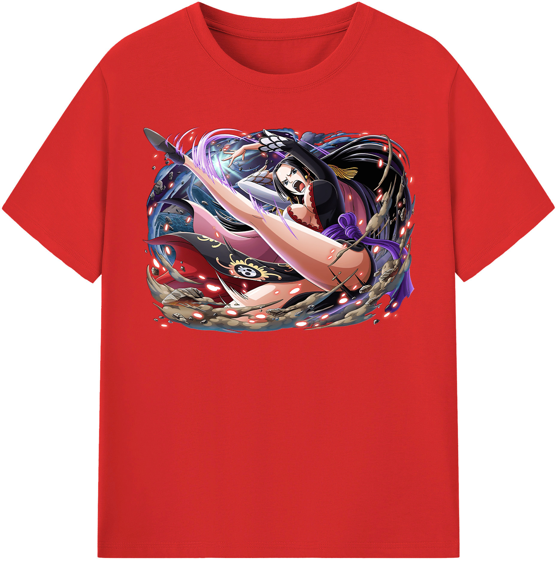 ワンピース ボア・ハンコック ONE PIECE Boa·Hancock レディースカジュアルプリントTシャツ（綿100％）