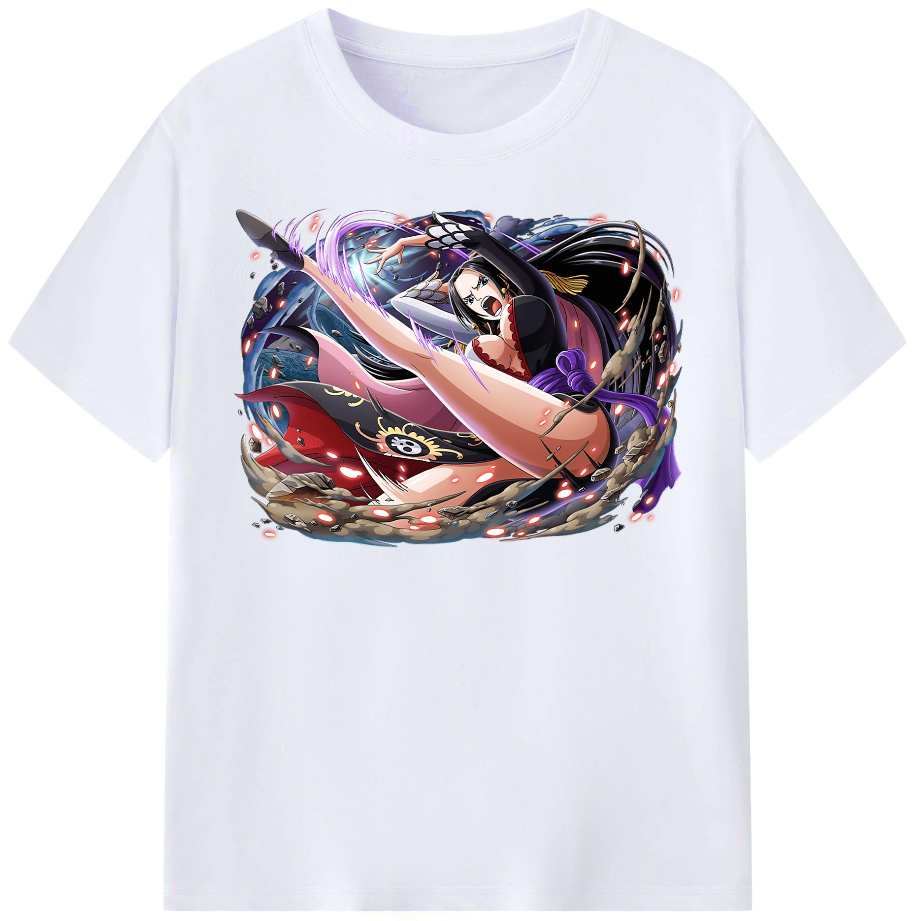 ワンピース ボア・ハンコック ONE PIECE Boa·Hancock レディースカジュアルプリントTシャツ（綿100％）