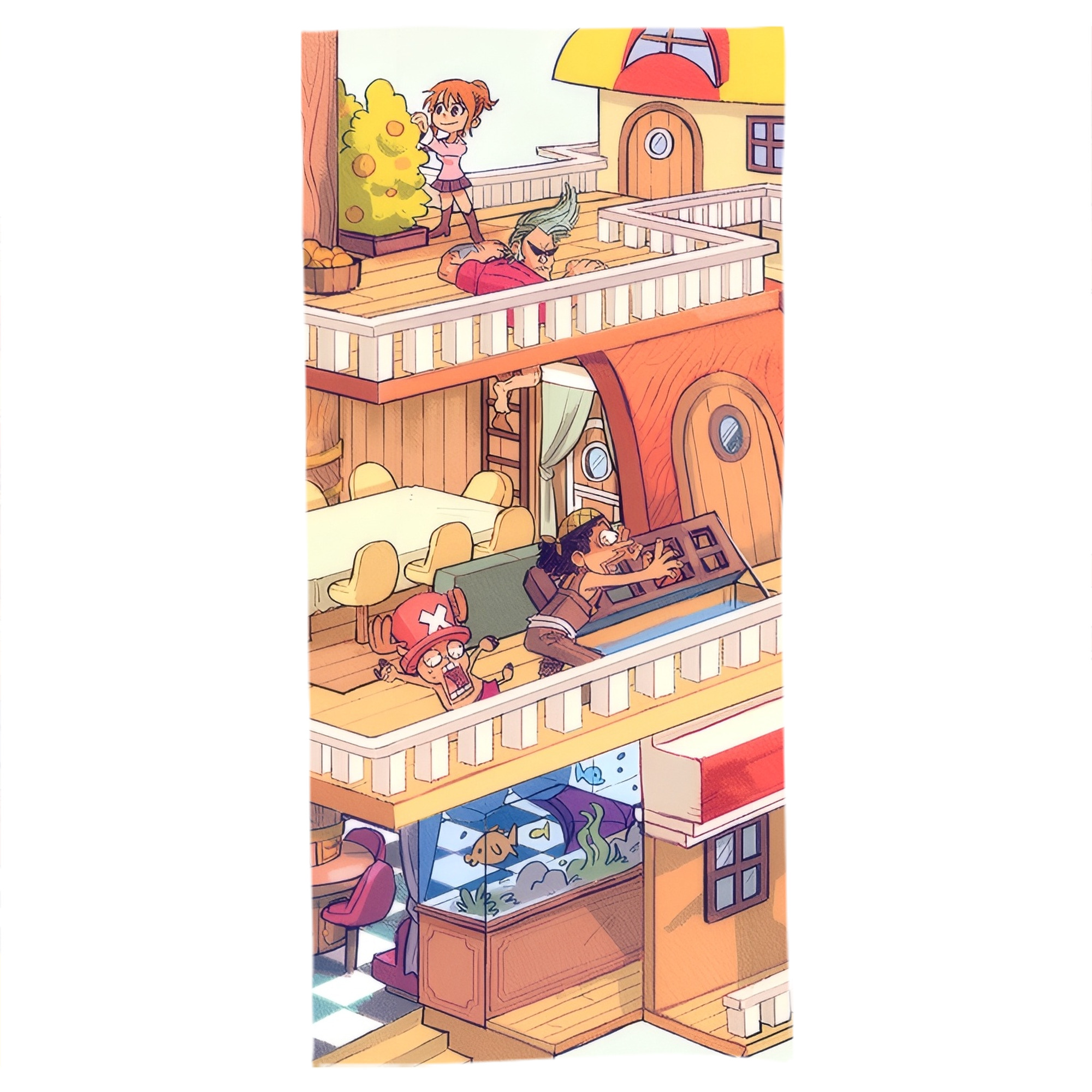 （画像用） ワンピース ONE PIECE 大判バスタオル 70×140cm 吸水速乾 柔らかい肌触り