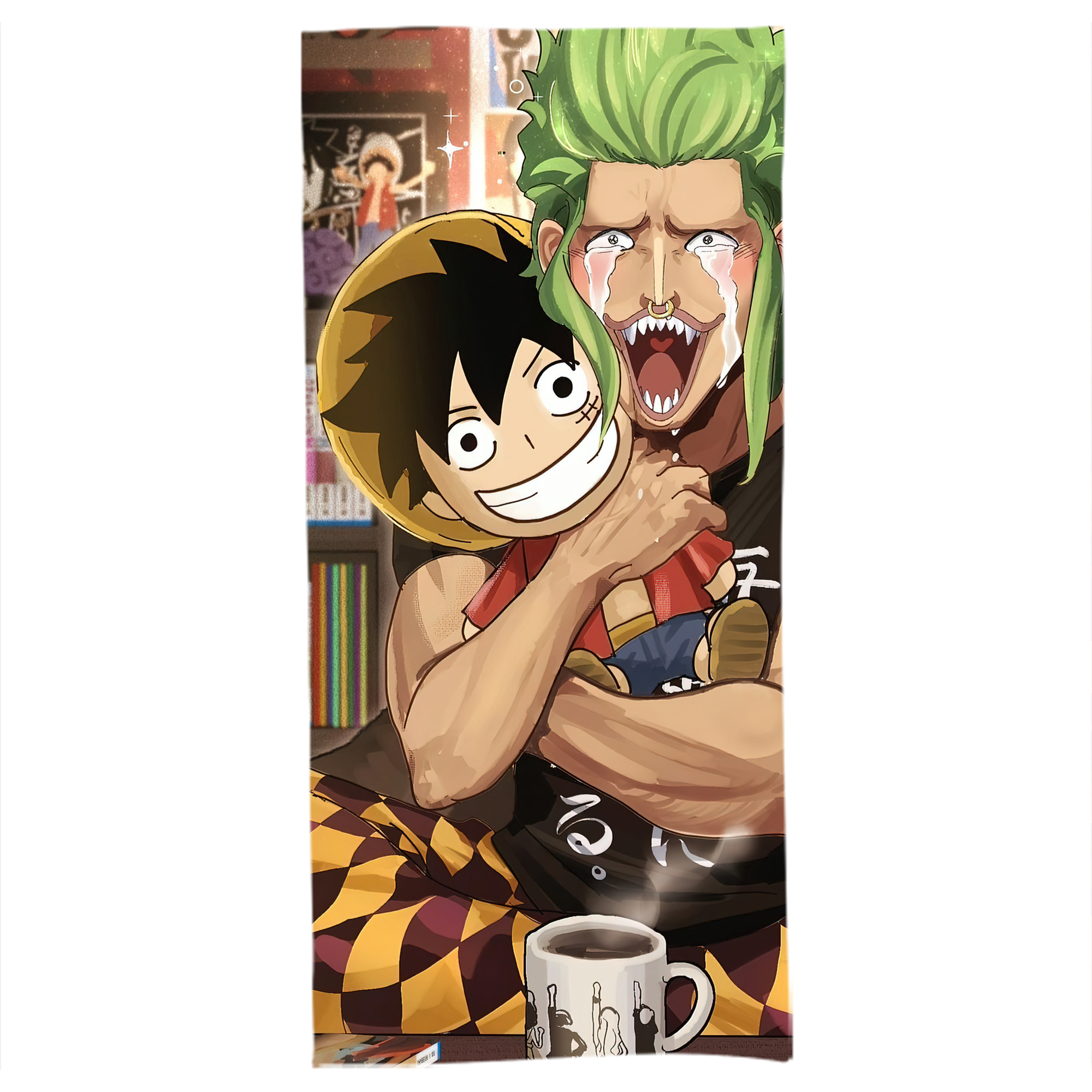 （画像用） ワンピース ONE PIECE 大判バスタオル 70×140cm 吸水速乾 柔らかい肌触り