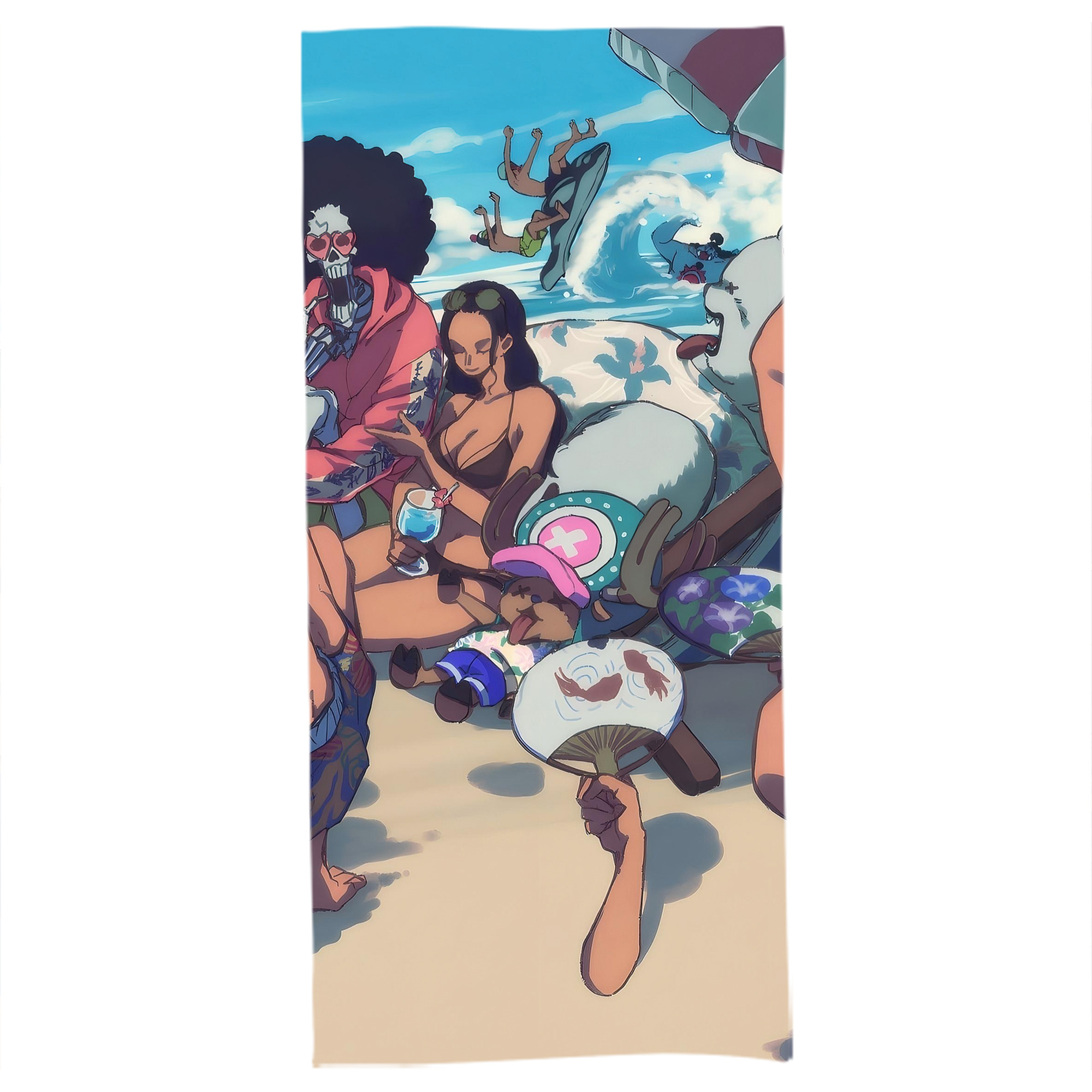 （画像用） ワンピース ONE PIECE 大判バスタオル 70×140cm 吸水速乾 柔らかい肌触り