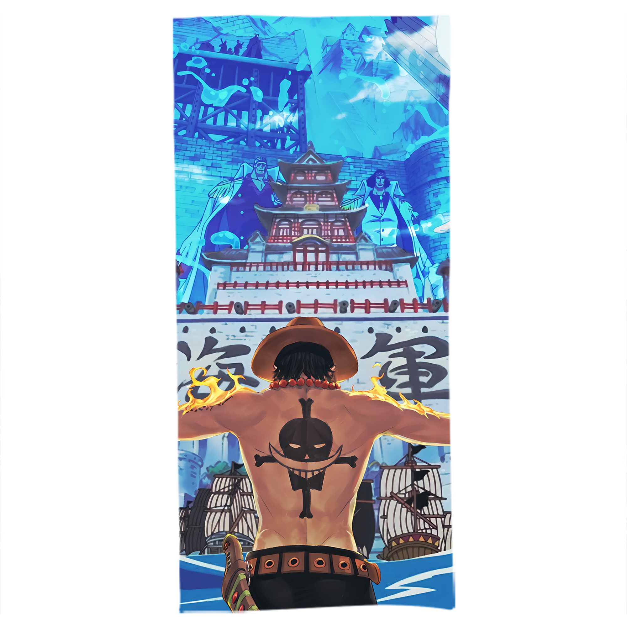 （画像用） ワンピース ONE PIECE 大判バスタオル 70×140cm 吸水速乾 柔らかい肌触り