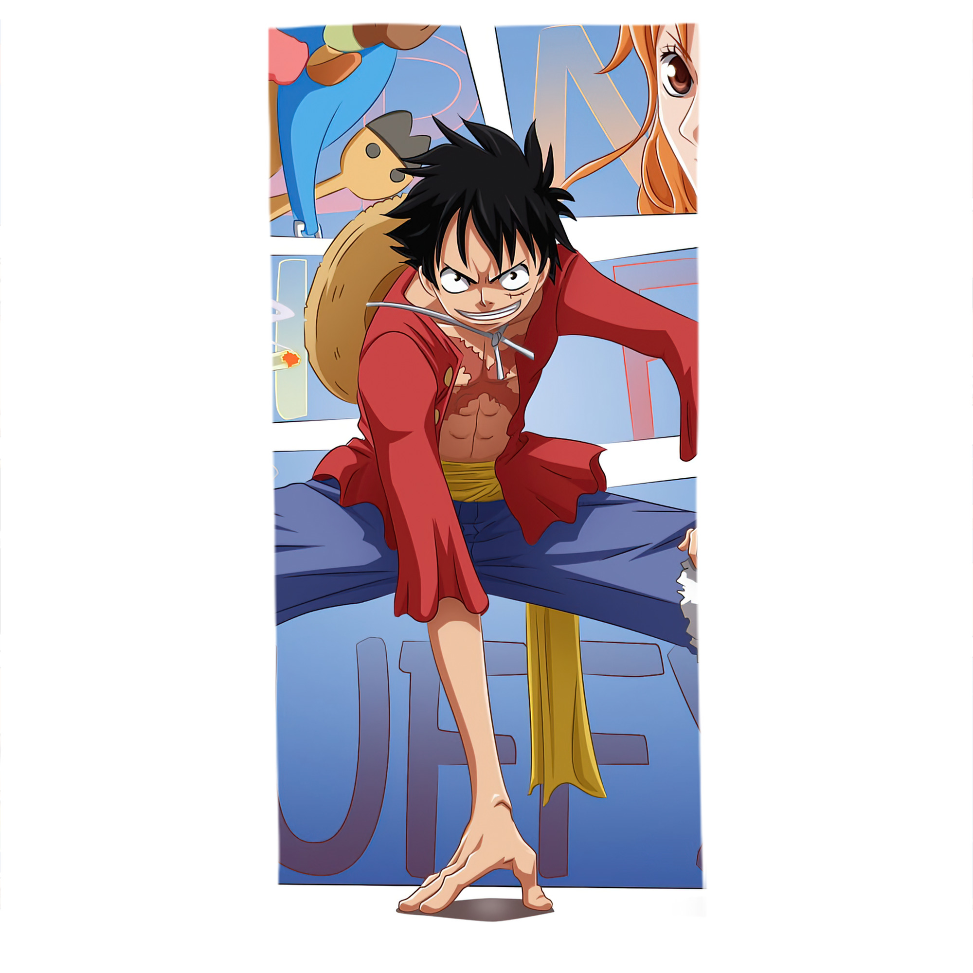 （画像用） ワンピース ONE PIECE 大判バスタオル 70×140cm 吸水速乾 柔らかい肌触り