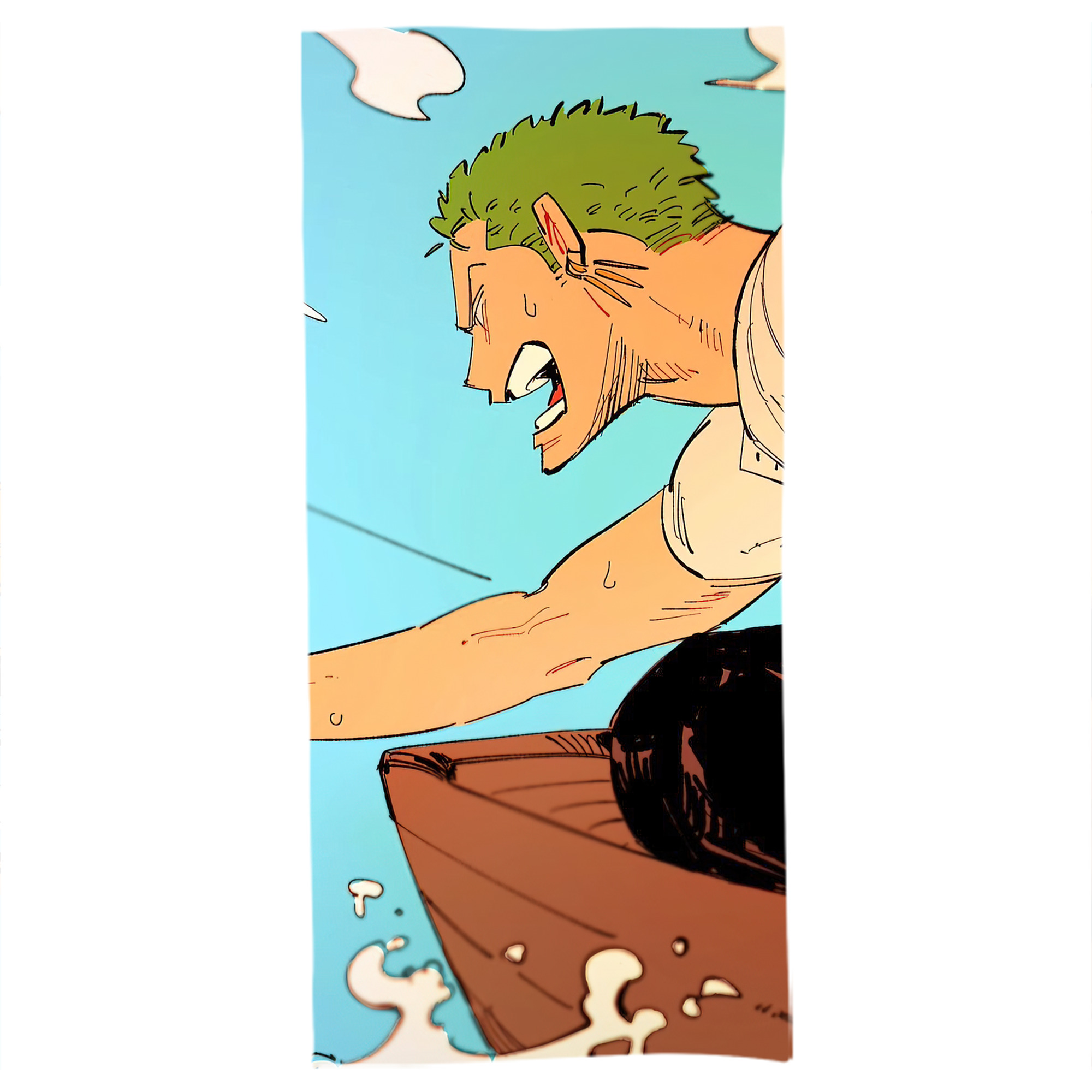 （画像用） ワンピース ONE PIECE 大判バスタオル 70×140cm 吸水速乾 柔らかい肌触り