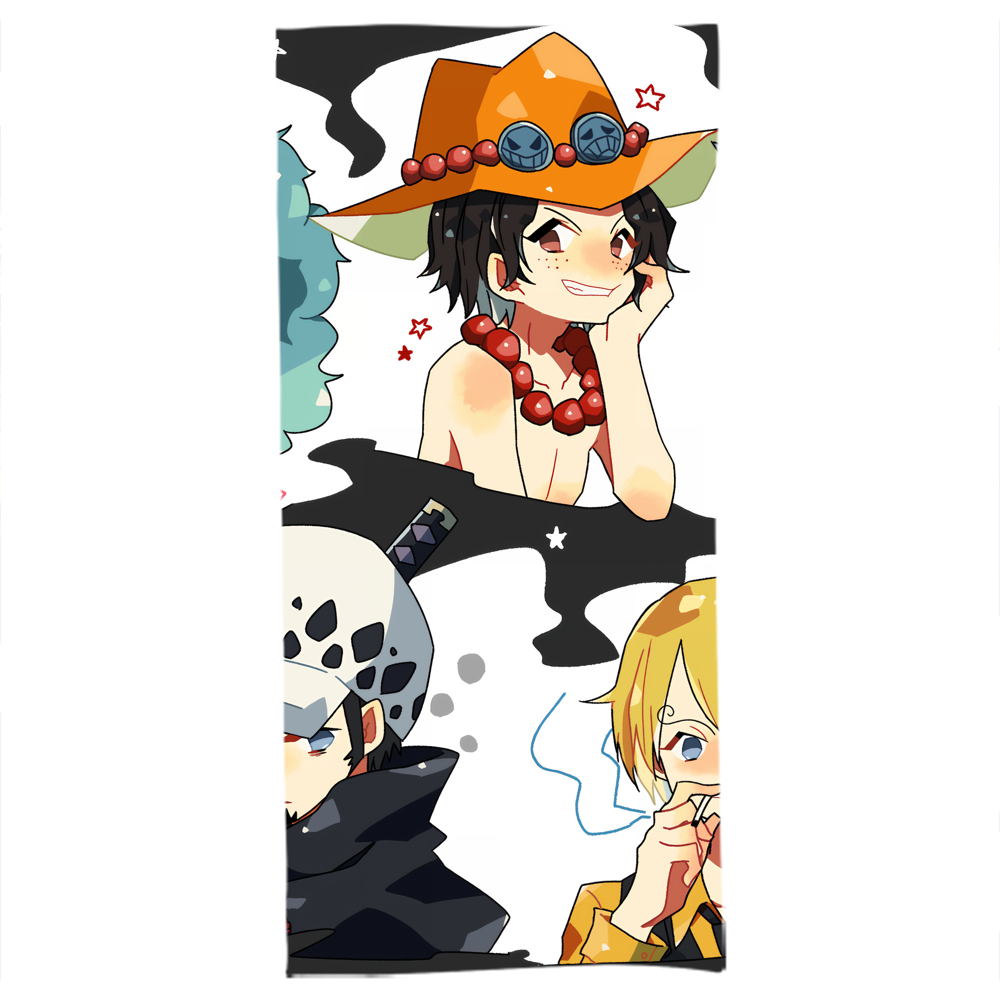 （画像用） ワンピース ONE PIECE 大判バスタオル 70×140cm 吸水速乾 柔らかい肌触り