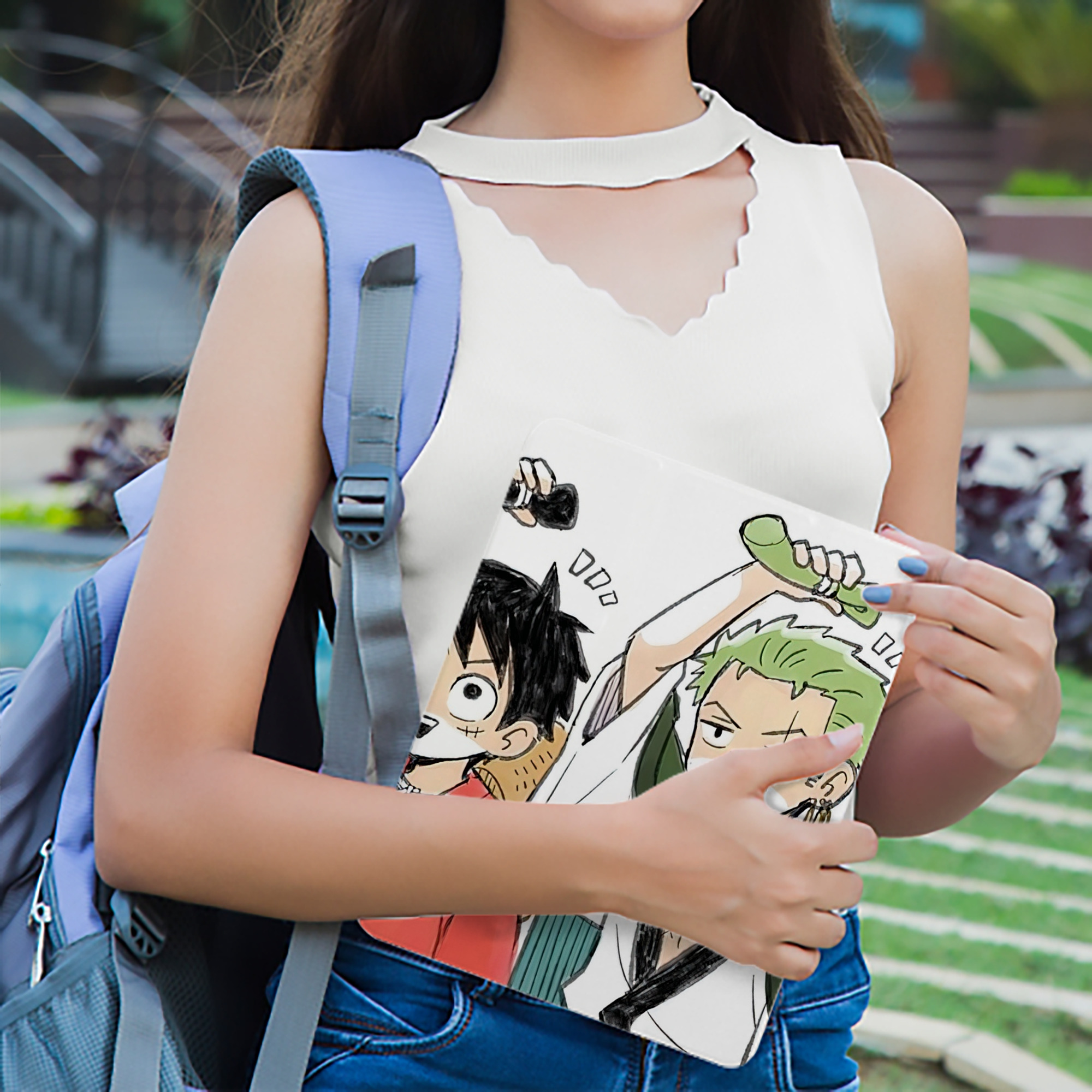 ワンピース ONE PIECE IPad ケース ブック型 PUレザー TPU 耐衝撃 軽量 薄型 ペン収納なし 全面保護 IPad 各モデル対応