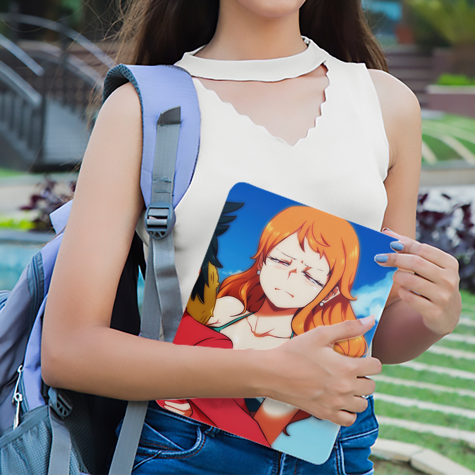 ワンピース ONE PIECE IPadケース ペンホルダー付き ブックスタイルデザイン