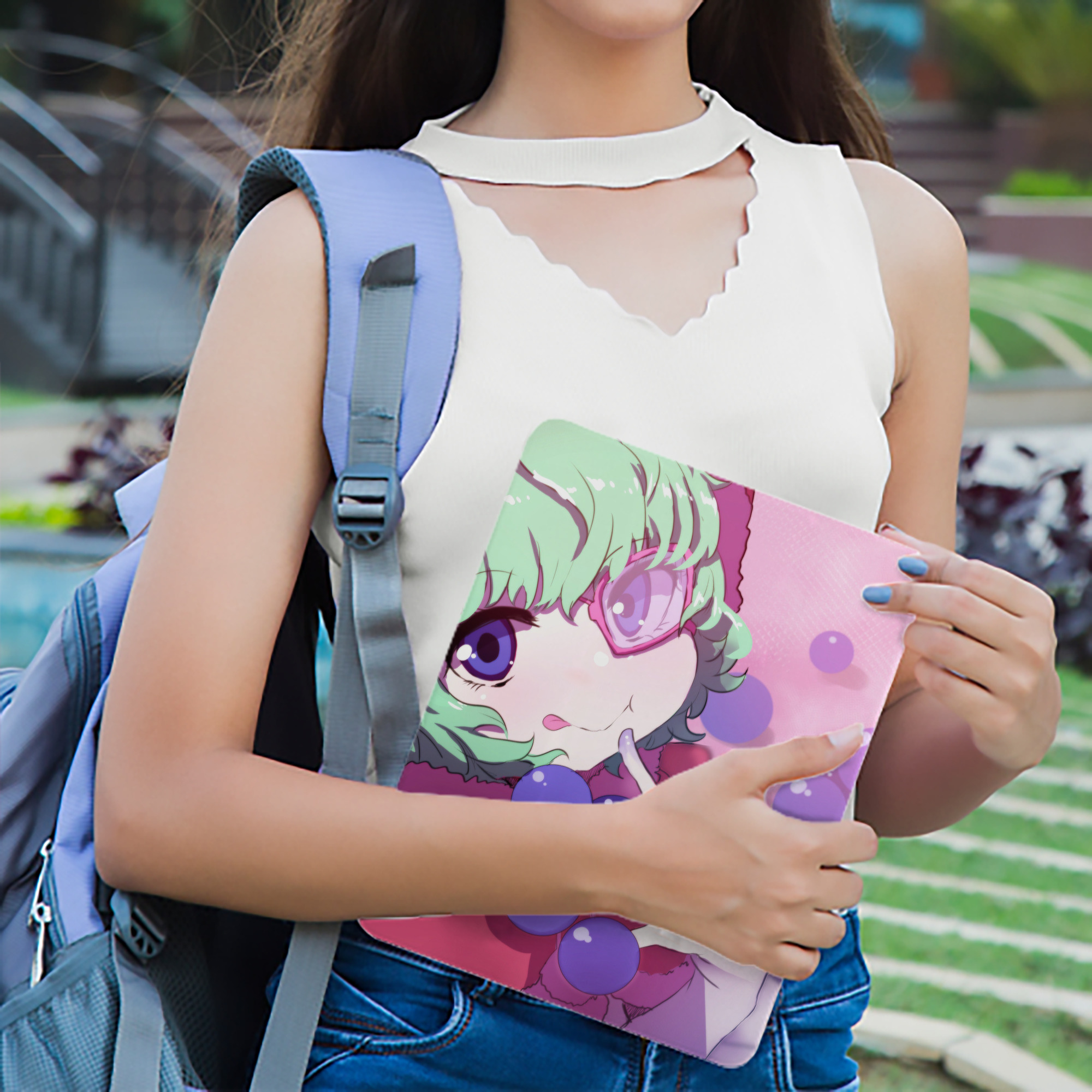 ワンピース ONE PIECE IPadケース ペンホルダー付き ブックスタイルデザイン