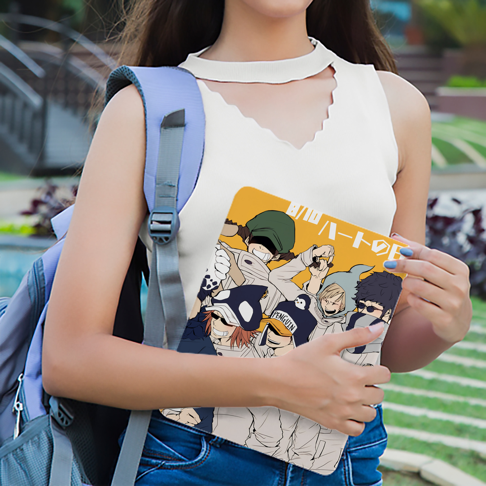 ワンピース ONE PIECE IPadケース ペンホルダー付き ブックスタイルデザイン