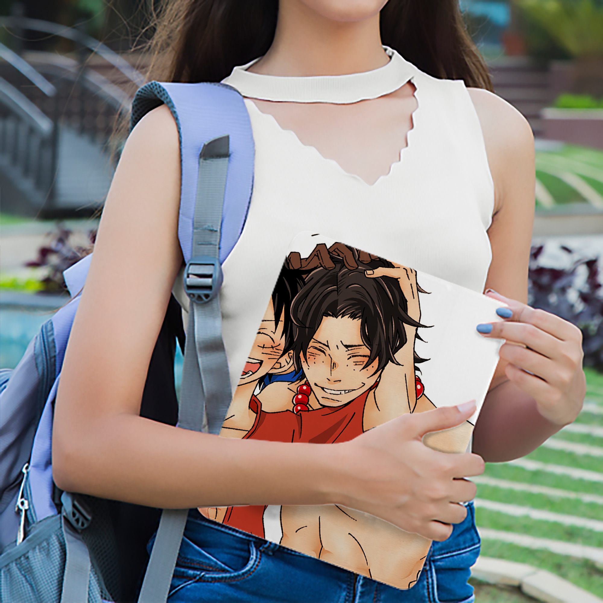 ワンピース ONE PIECE IPadケース ペンホルダー付き ブックスタイルデザイン