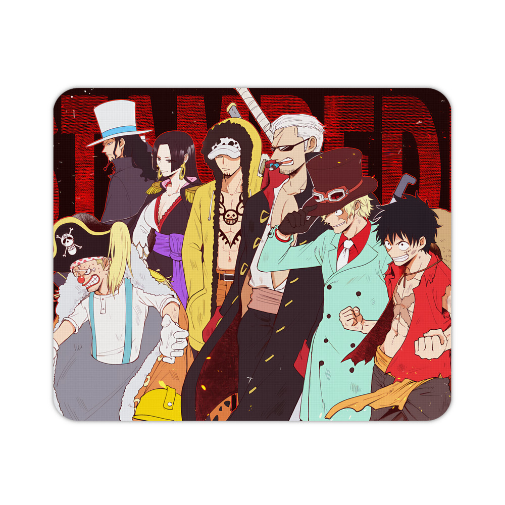 （画像用） ワンピース ONE PIECE マウスパッド ステッチ加工 ラバー素材 防水 滑り止め 超薄型 ゲーミング/オフィス対応