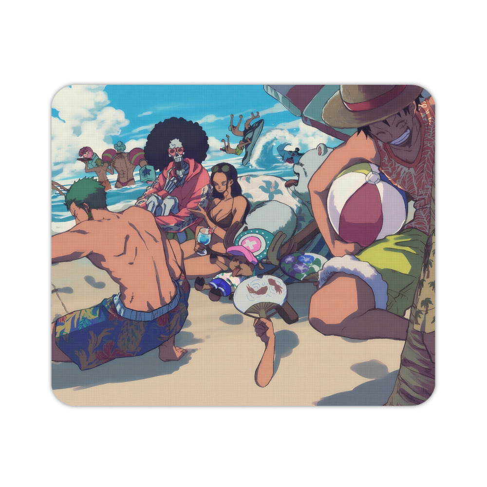 （画像用） ワンピース ONE PIECE マウスパッド ステッチ加工 ラバー素材 防水 滑り止め 超薄型 ゲーミング/オフィス対応