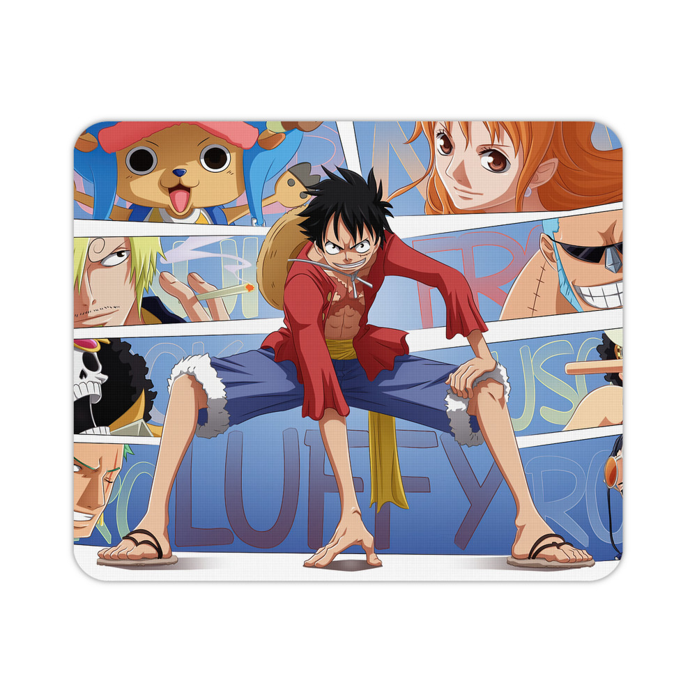 （画像用） ワンピース ONE PIECE マウスパッド ステッチ加工 ラバー素材 防水 滑り止め 超薄型 ゲーミング/オフィス対応