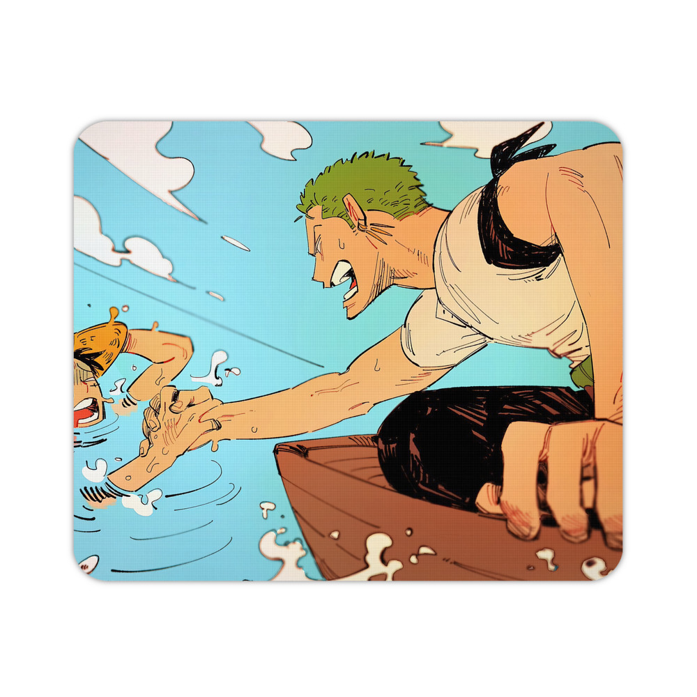 （画像用） ワンピース ONE PIECE マウスパッド ステッチ加工 ラバー素材 防水 滑り止め 超薄型 ゲーミング/オフィス対応