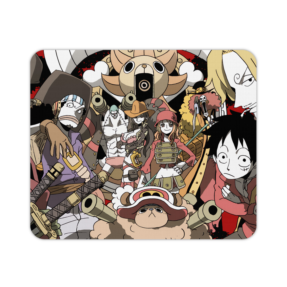 ワンピース ONE PIECE マウスパッド ステッチ加工 ラバー素材 防水 滑り止め 超薄型 ゲーミング/オフィス対応