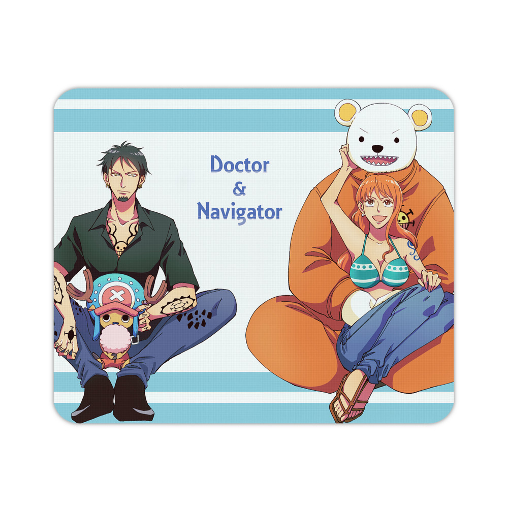 ワンピース ONE PIECE マウスパッド ステッチ加工 ラバー素材 防水 滑り止め 超薄型 ゲーミング/オフィス対応