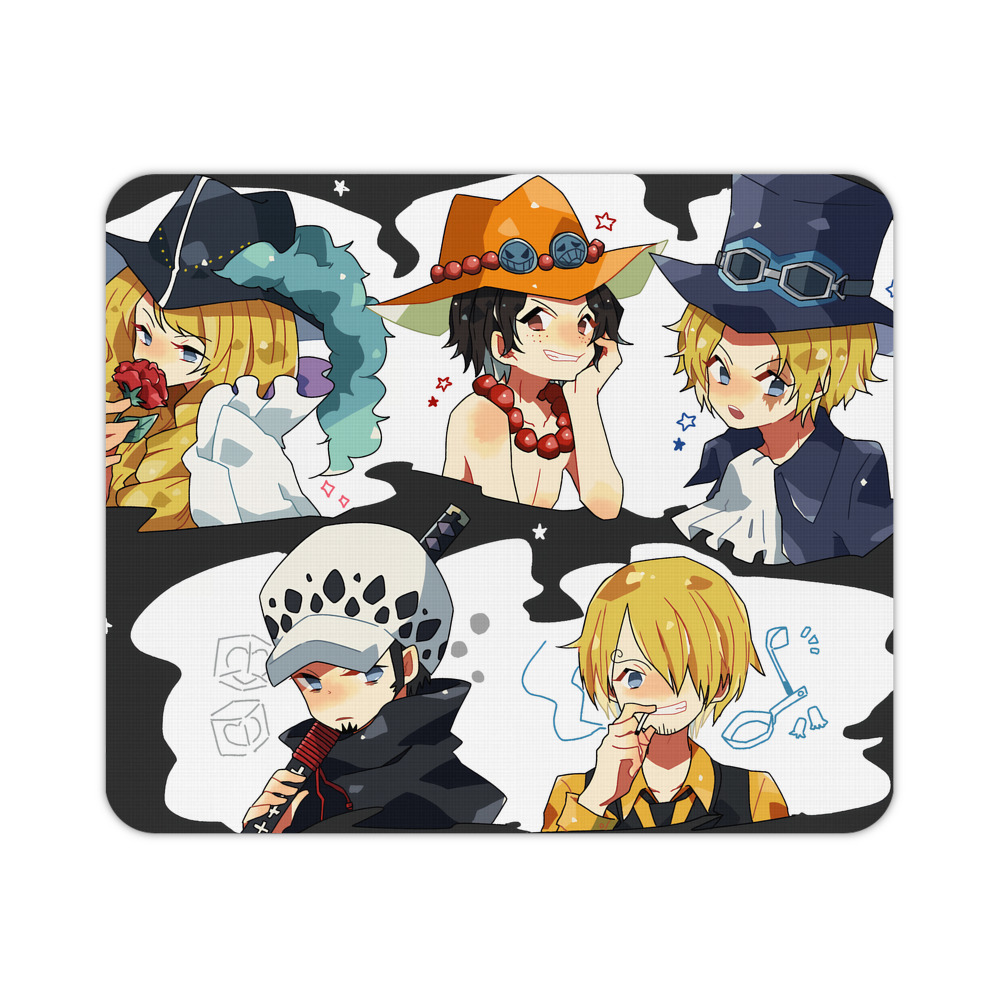 ワンピース ONE PIECE マウスパッド ステッチ加工 ラバー素材 防水 滑り止め 超薄型 ゲーミング/オフィス対応