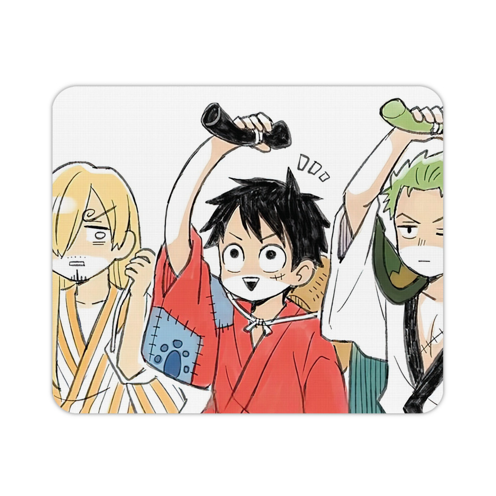 ワンピース ONE PIECE マウスパッド ステッチ加工 ラバー素材 防水 滑り止め 超薄型 ゲーミング/オフィス対応