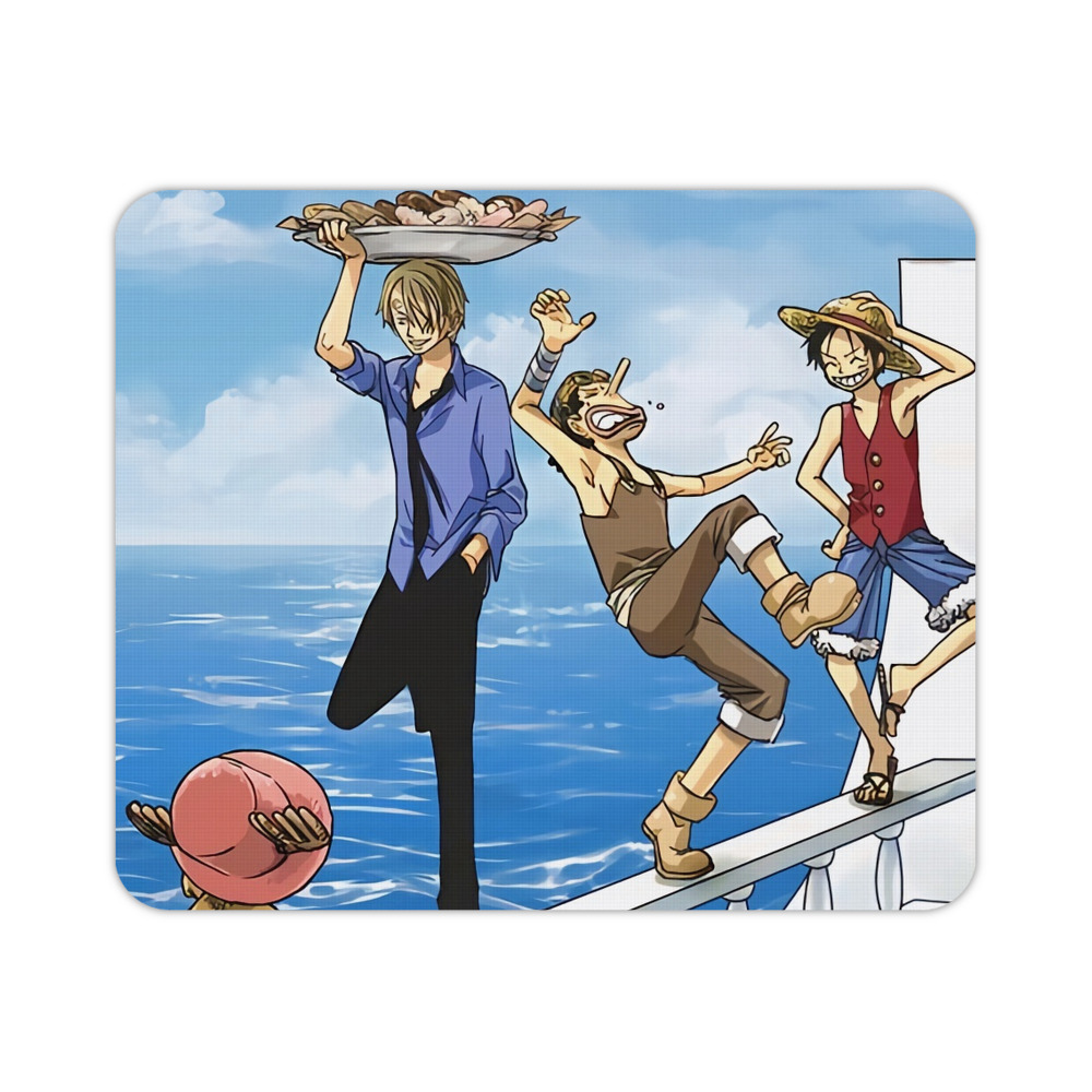 ワンピース ONE PIECE マウスパッド ステッチ加工 ラバー素材 防水 滑り止め 超薄型 ゲーミング/オフィス対応