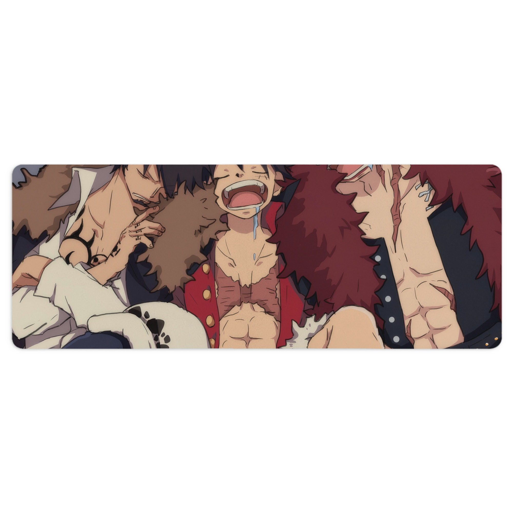 （画像用） ワンピース ONE PIECE ステッチ加工 大判デスクマット／滑り止めマウスパッド