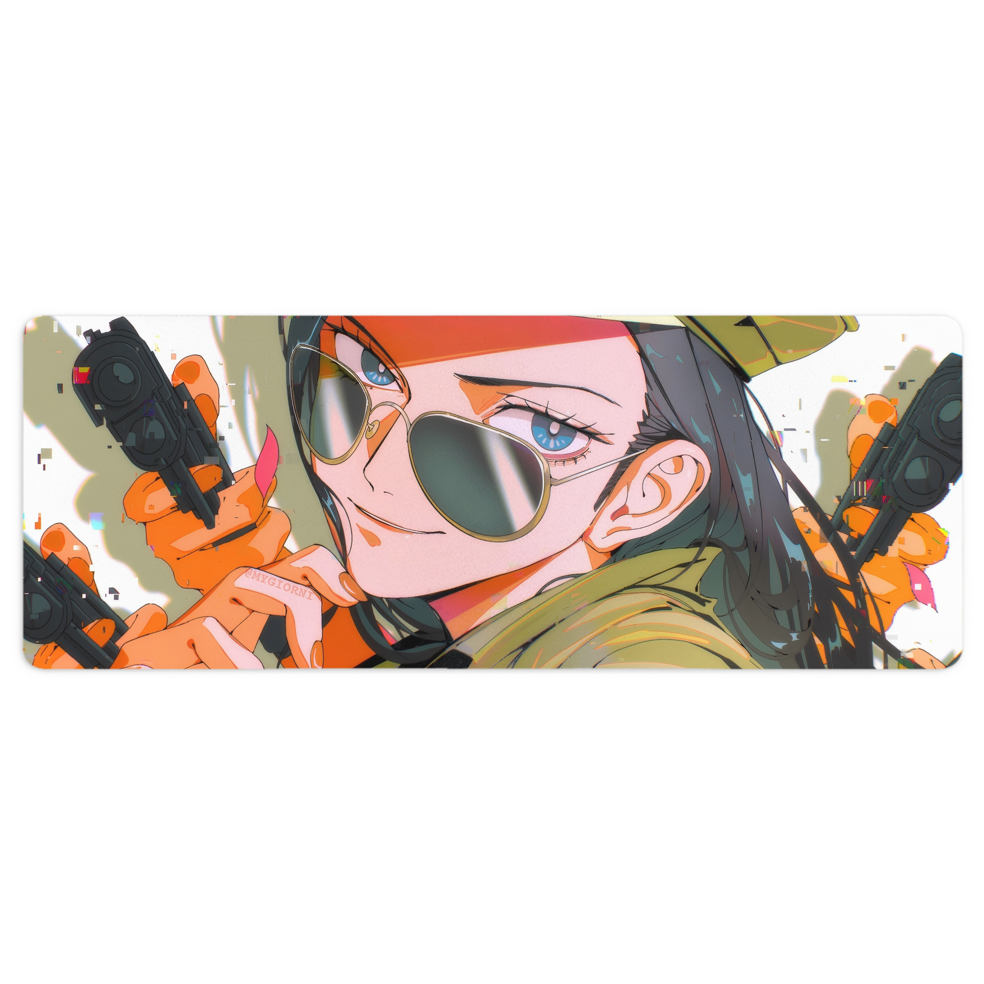 （画像用） ワンピース ONE PIECE ステッチ加工 大判デスクマット／滑り止めマウスパッド