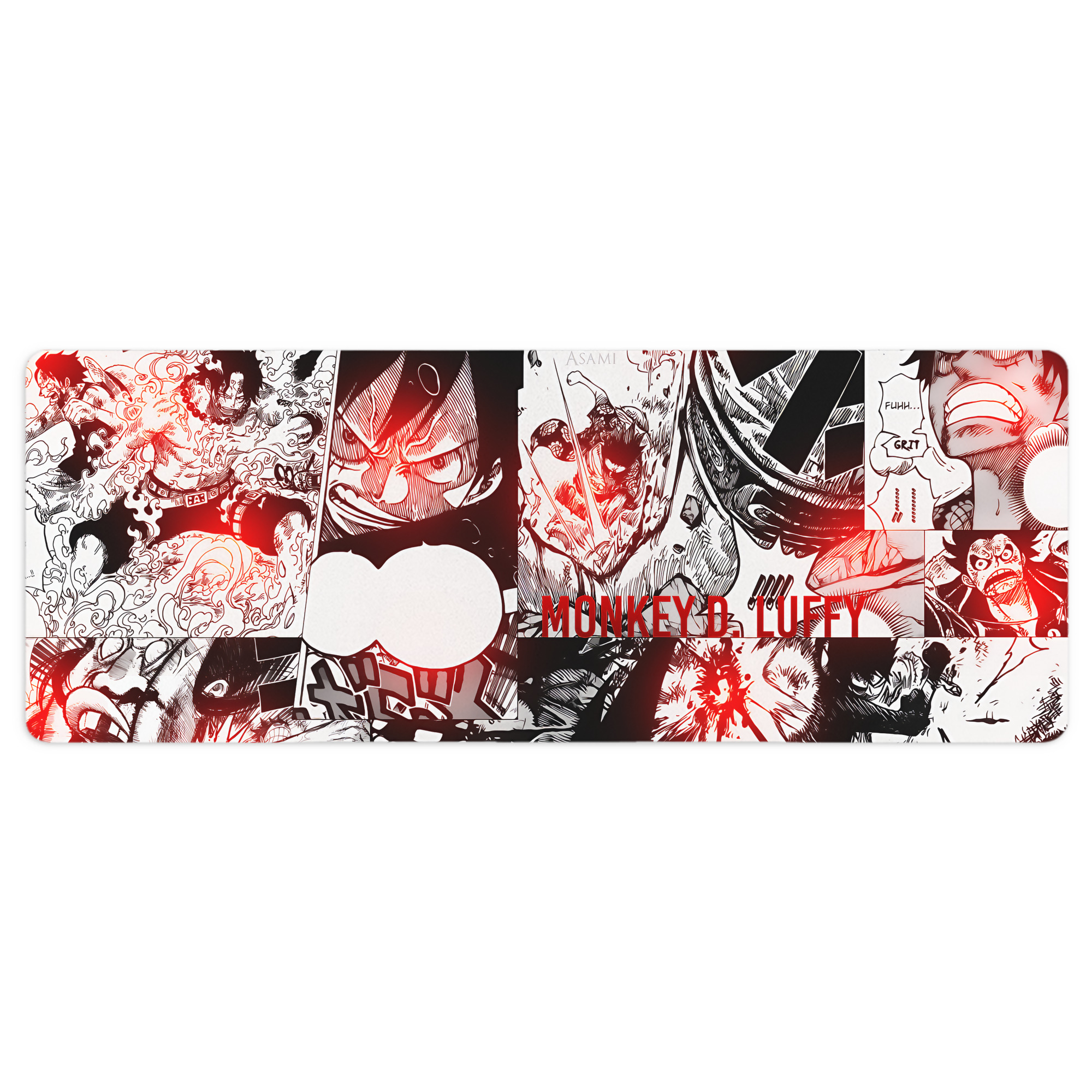 （画像用） ワンピース ONE PIECE ステッチ加工 大判デスクマット／滑り止めマウスパッド