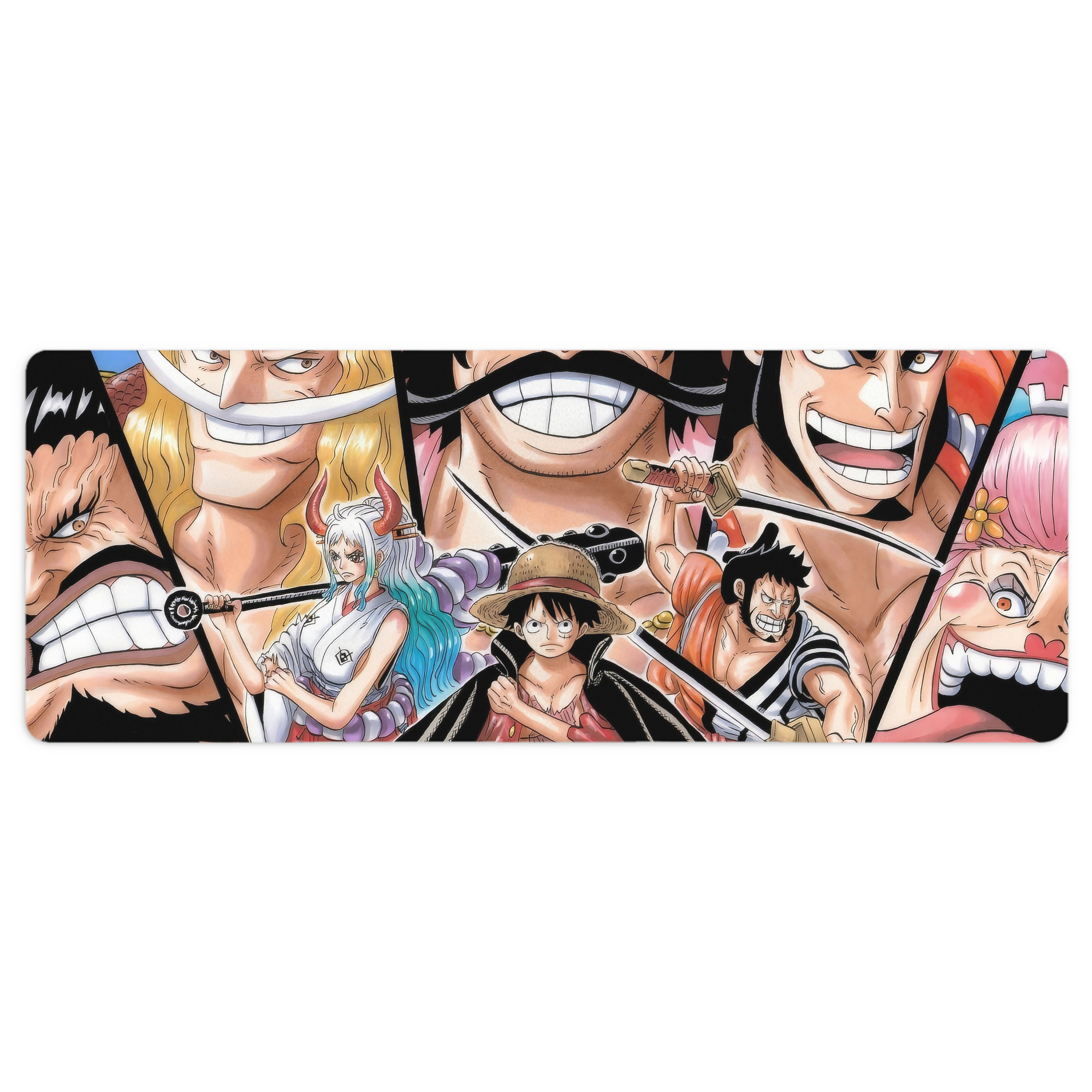 （画像用） ワンピース ONE PIECE ステッチ加工 大判デスクマット／滑り止めマウスパッド