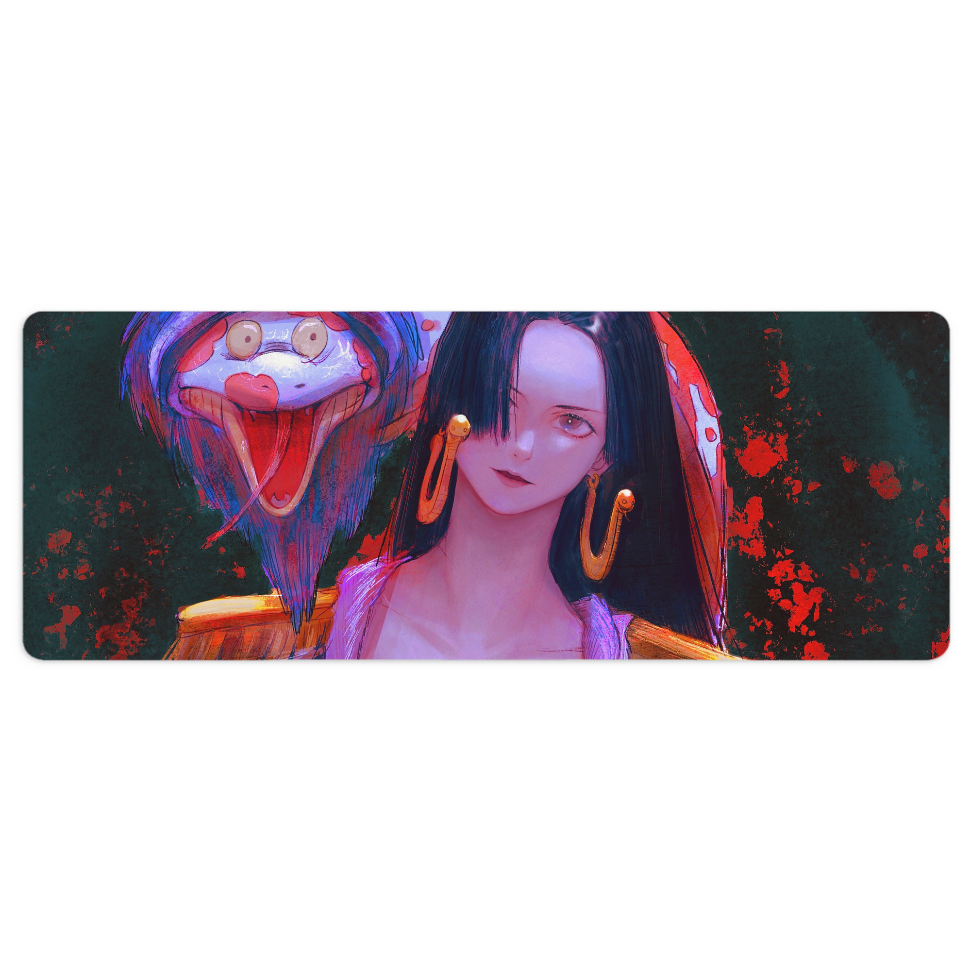 （画像用） ワンピース ONE PIECE ステッチ加工 大判デスクマット／滑り止めマウスパッド