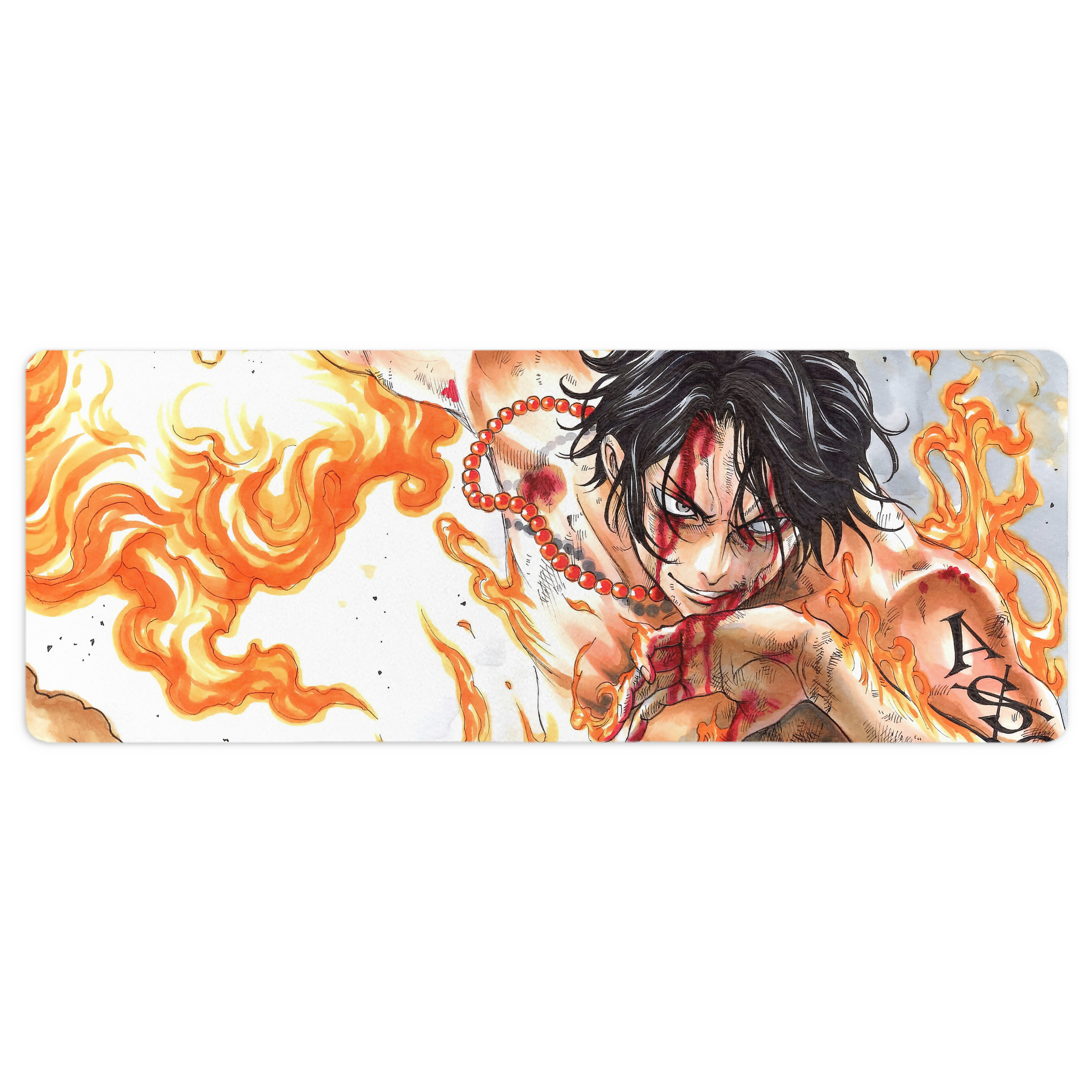 （画像用） ワンピース ONE PIECE ステッチ加工 大判デスクマット／滑り止めマウスパッド