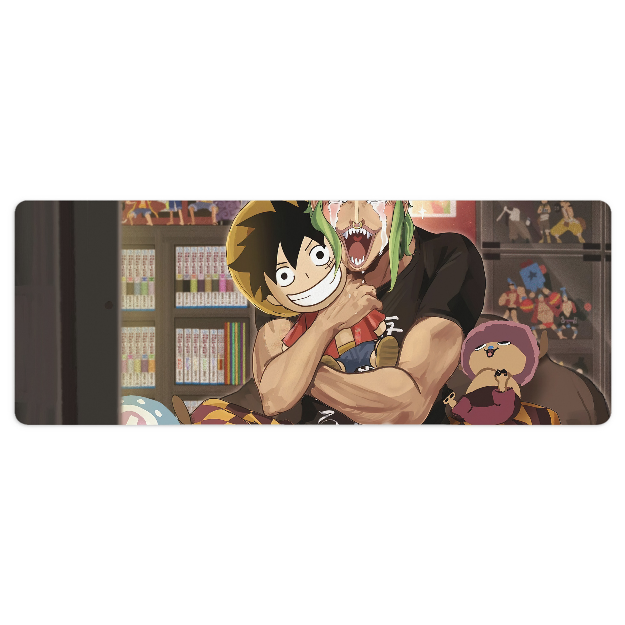 （画像用） ワンピース ONE PIECE ステッチ加工 大判デスクマット／滑り止めマウスパッド