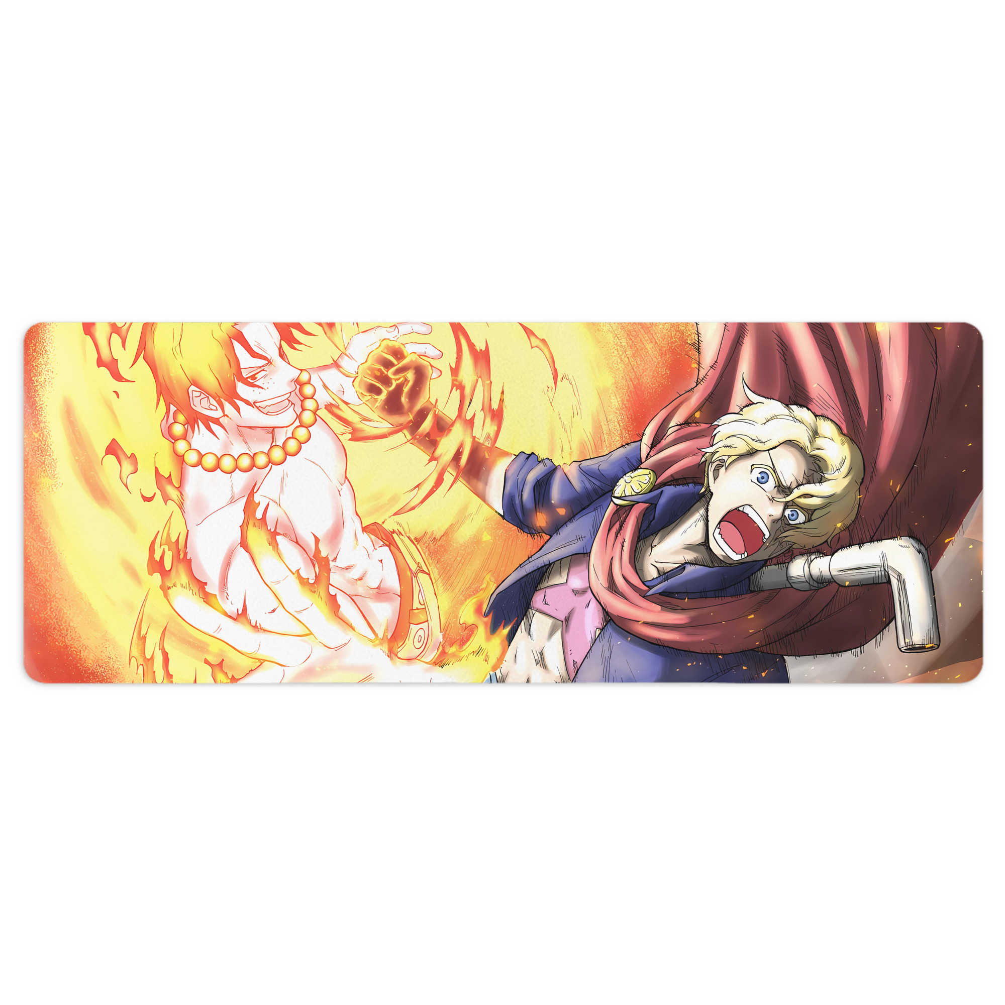 （画像用） ワンピース ONE PIECE ステッチ加工 大判デスクマット／滑り止めマウスパッド