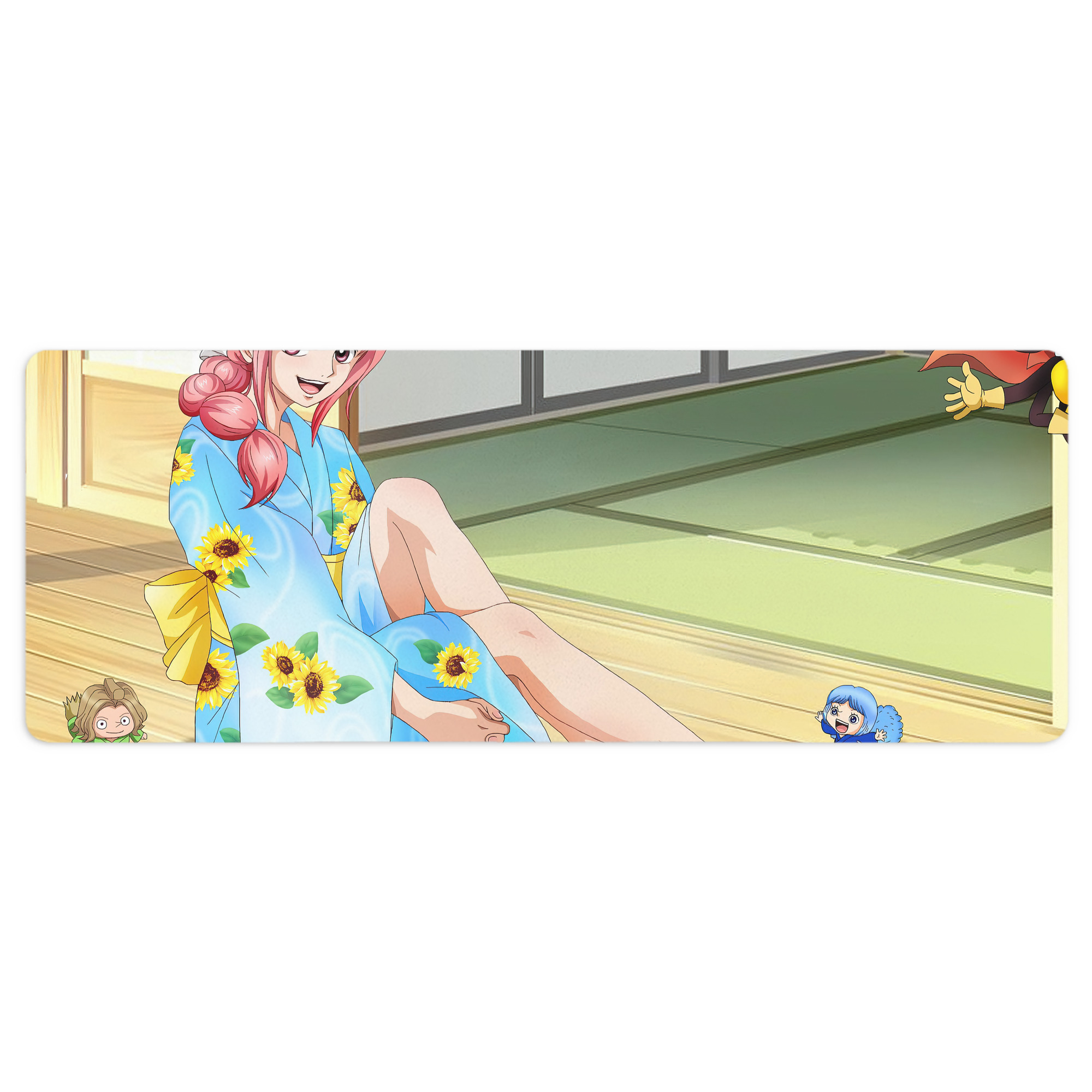 （画像用） ワンピース ONE PIECE ステッチ加工 大判デスクマット／滑り止めマウスパッド