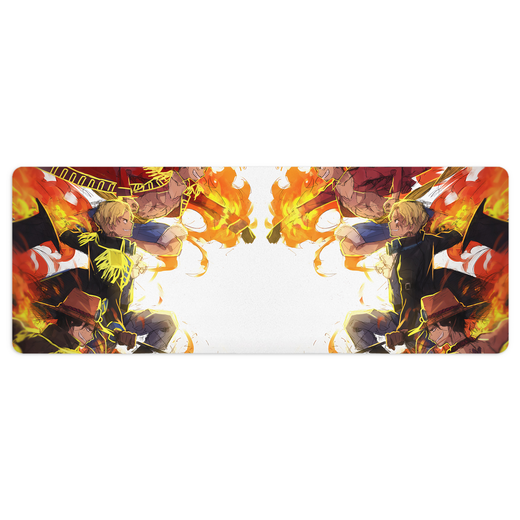 （画像用） ワンピース ONE PIECE ステッチ加工 大判デスクマット／滑り止めマウスパッド