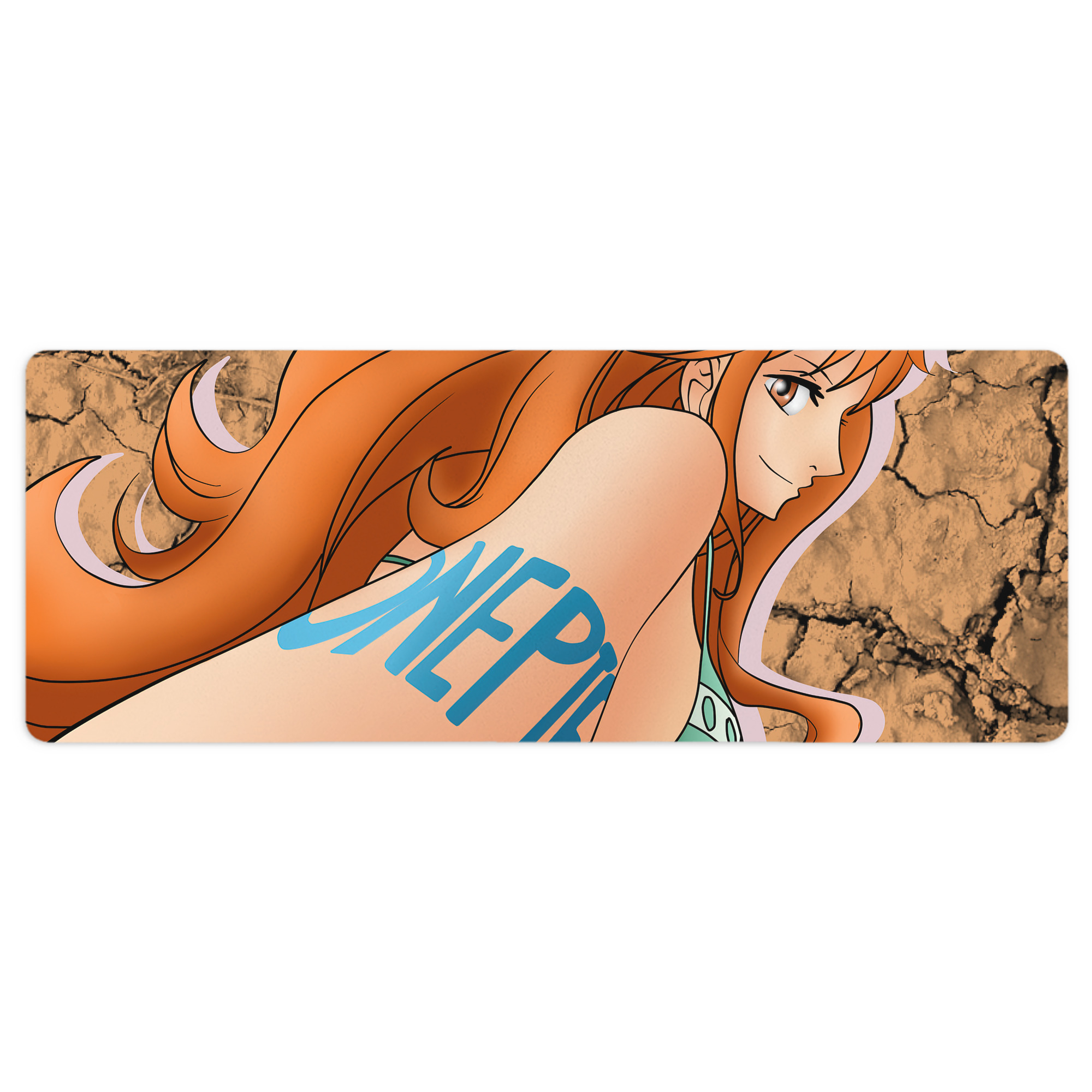 （画像用） ワンピース ONE PIECE ステッチ加工 大判デスクマット／滑り止めマウスパッド