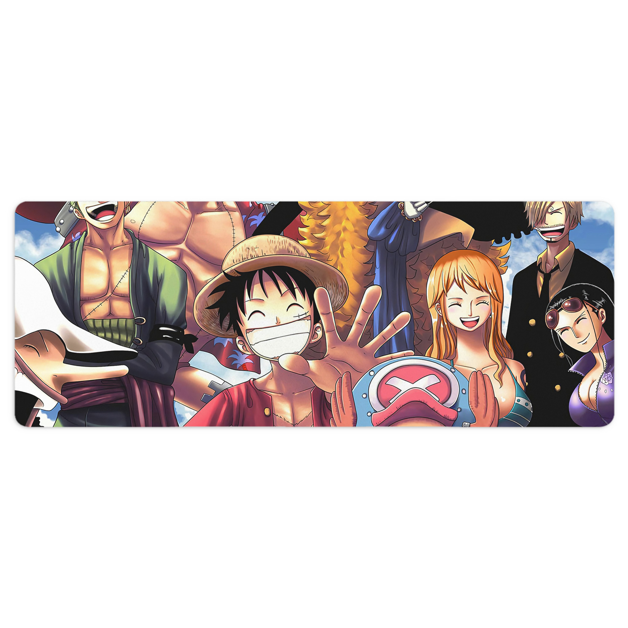 （画像用） ワンピース ONE PIECE ステッチ加工 大判デスクマット／滑り止めマウスパッド