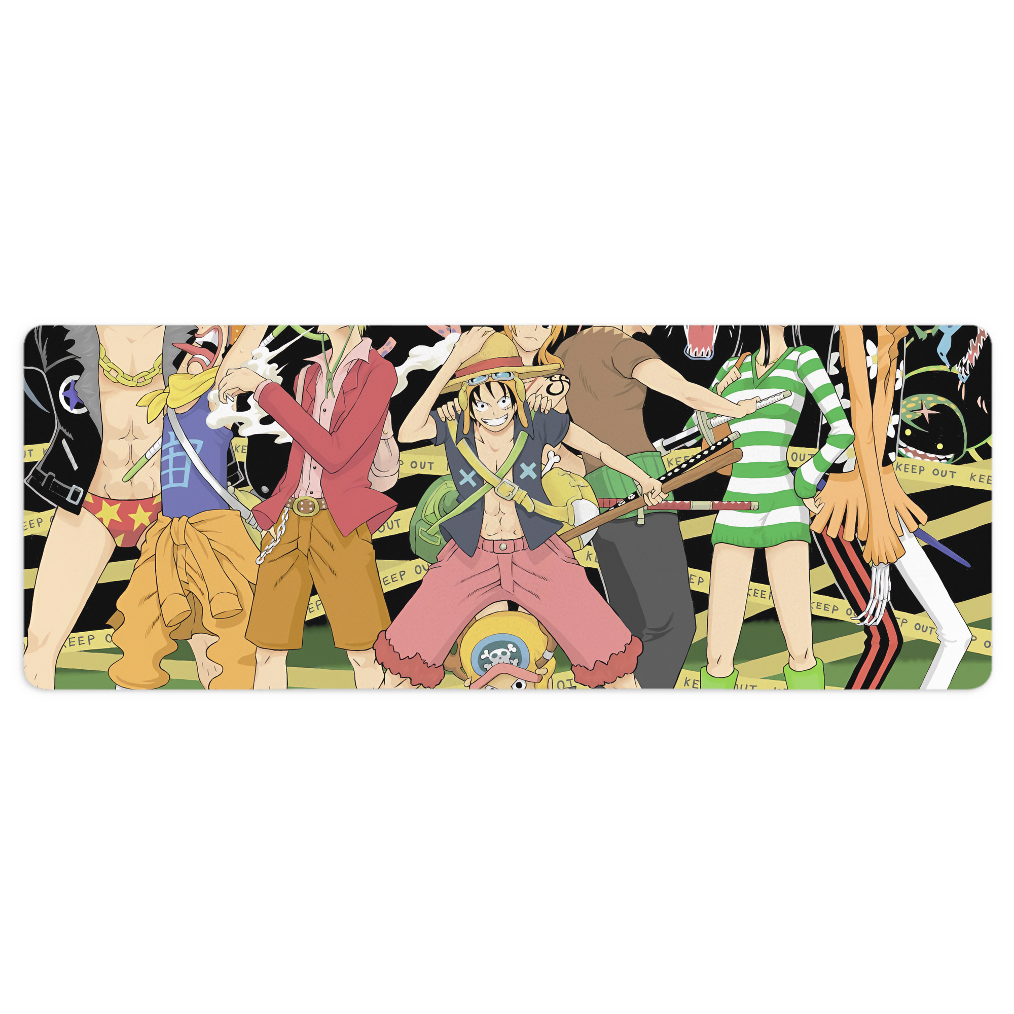 （画像用） ワンピース ONE PIECE ステッチ加工 大判デスクマット／滑り止めマウスパッド