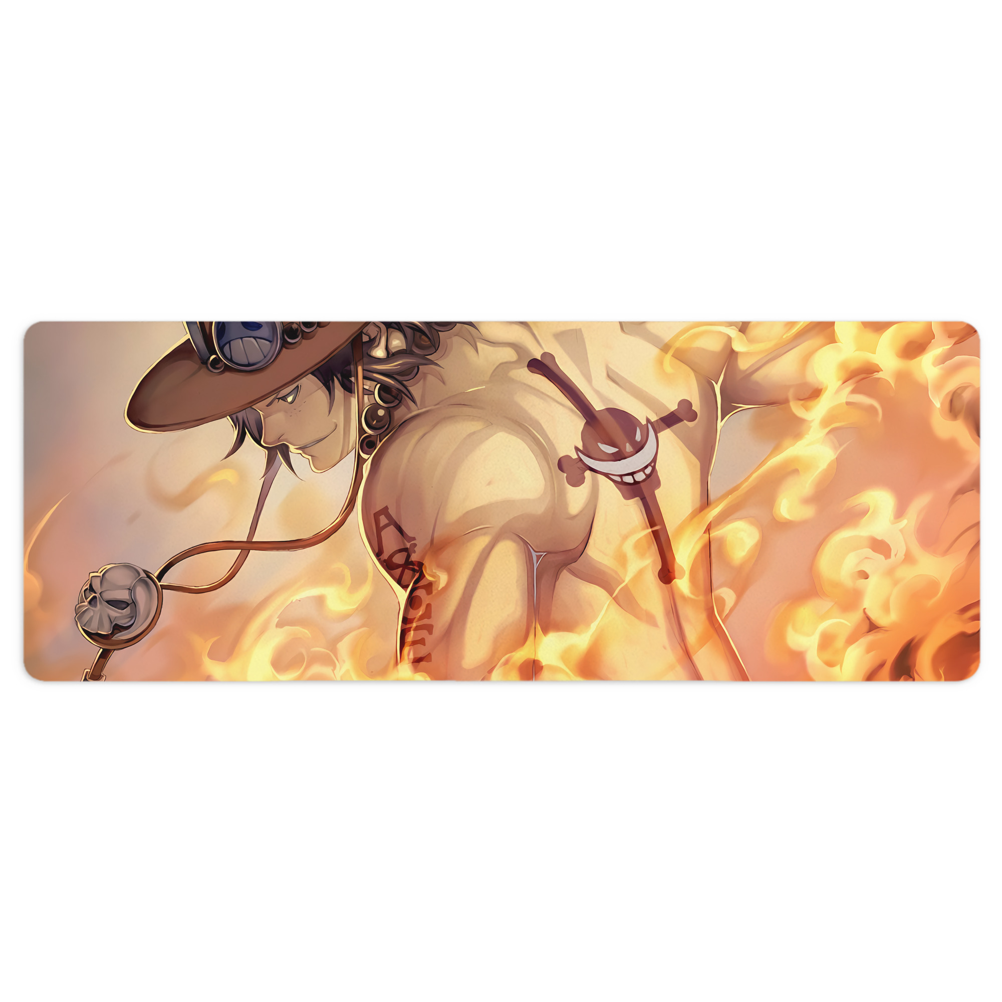 （画像用） ワンピース ONE PIECE ステッチ加工 大判デスクマット／滑り止めマウスパッド