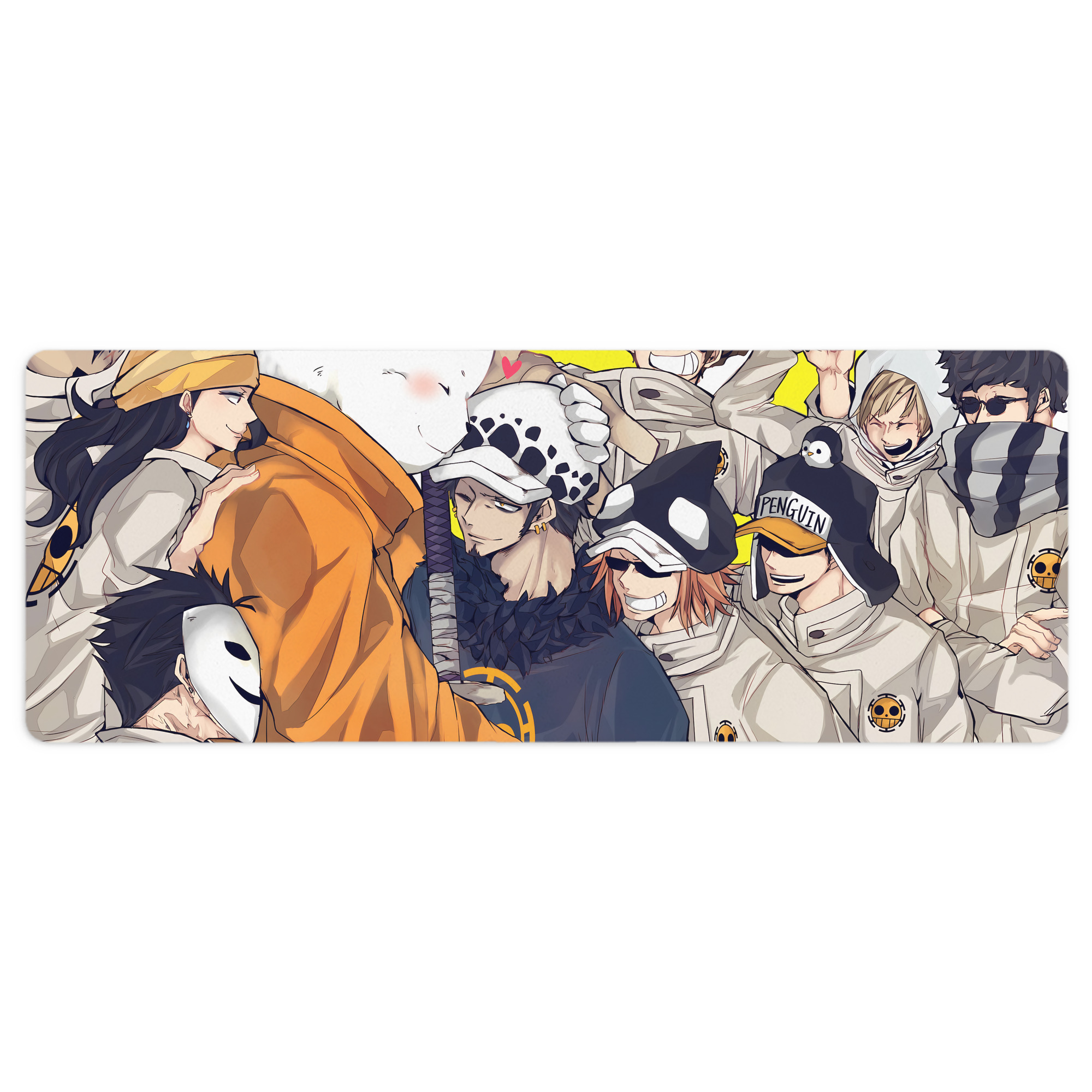 （画像用） ワンピース ONE PIECE ステッチ加工 大判デスクマット／滑り止めマウスパッド