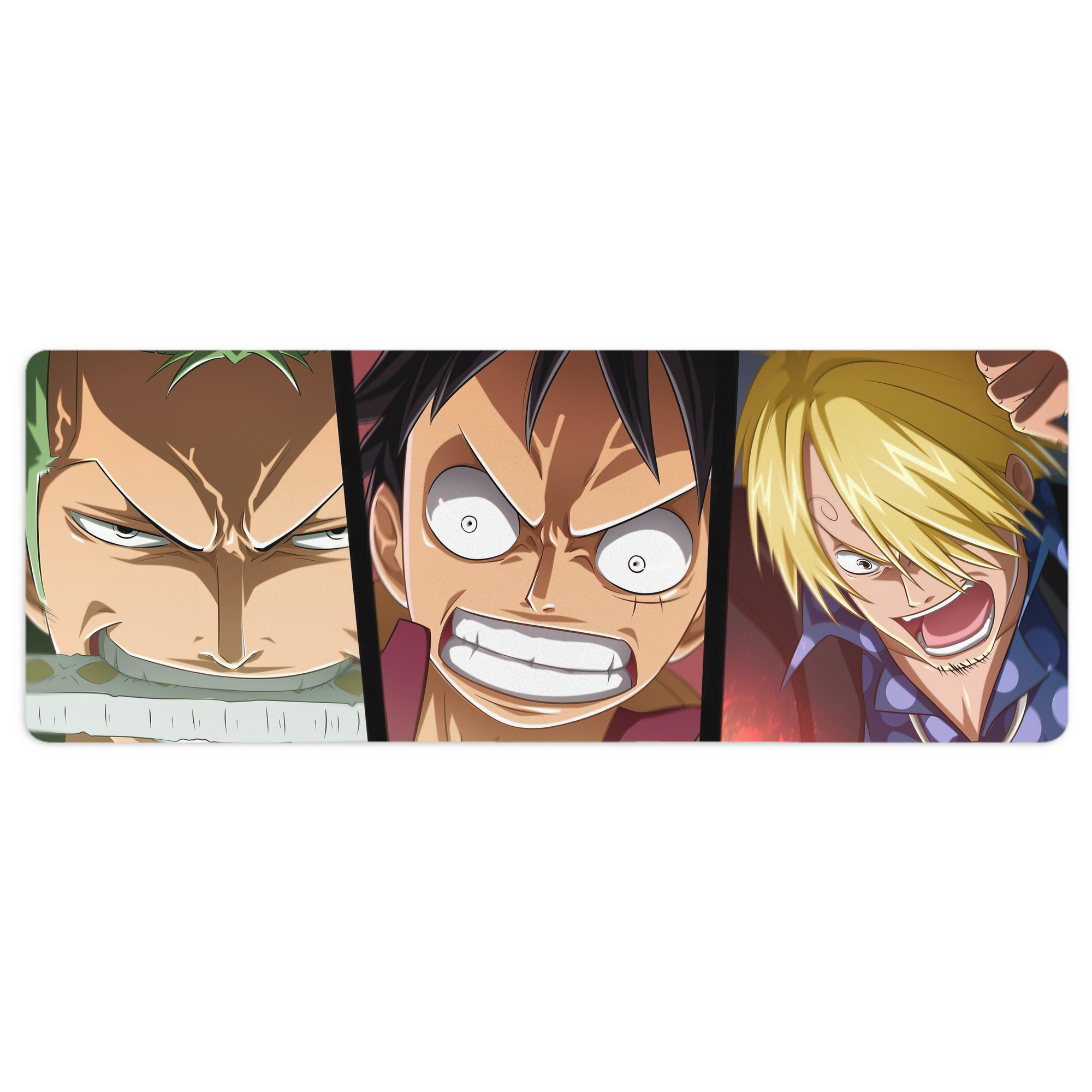 （画像用） ワンピース ONE PIECE ステッチ加工 大判デスクマット／滑り止めマウスパッド