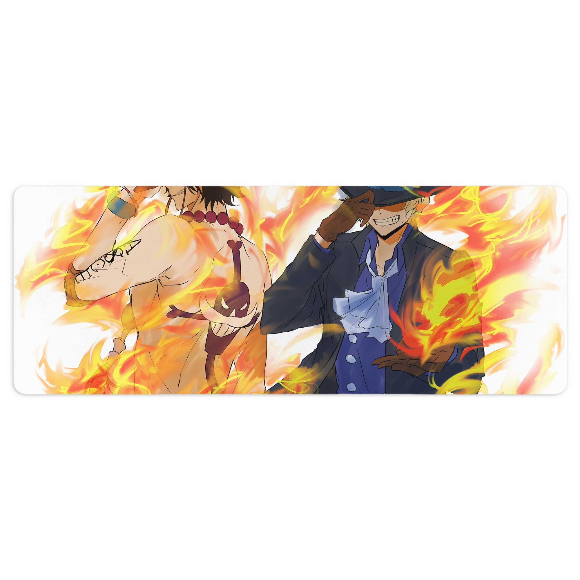 （画像用） ワンピース ONE PIECE ステッチ加工 大判デスクマット／滑り止めマウスパッド
