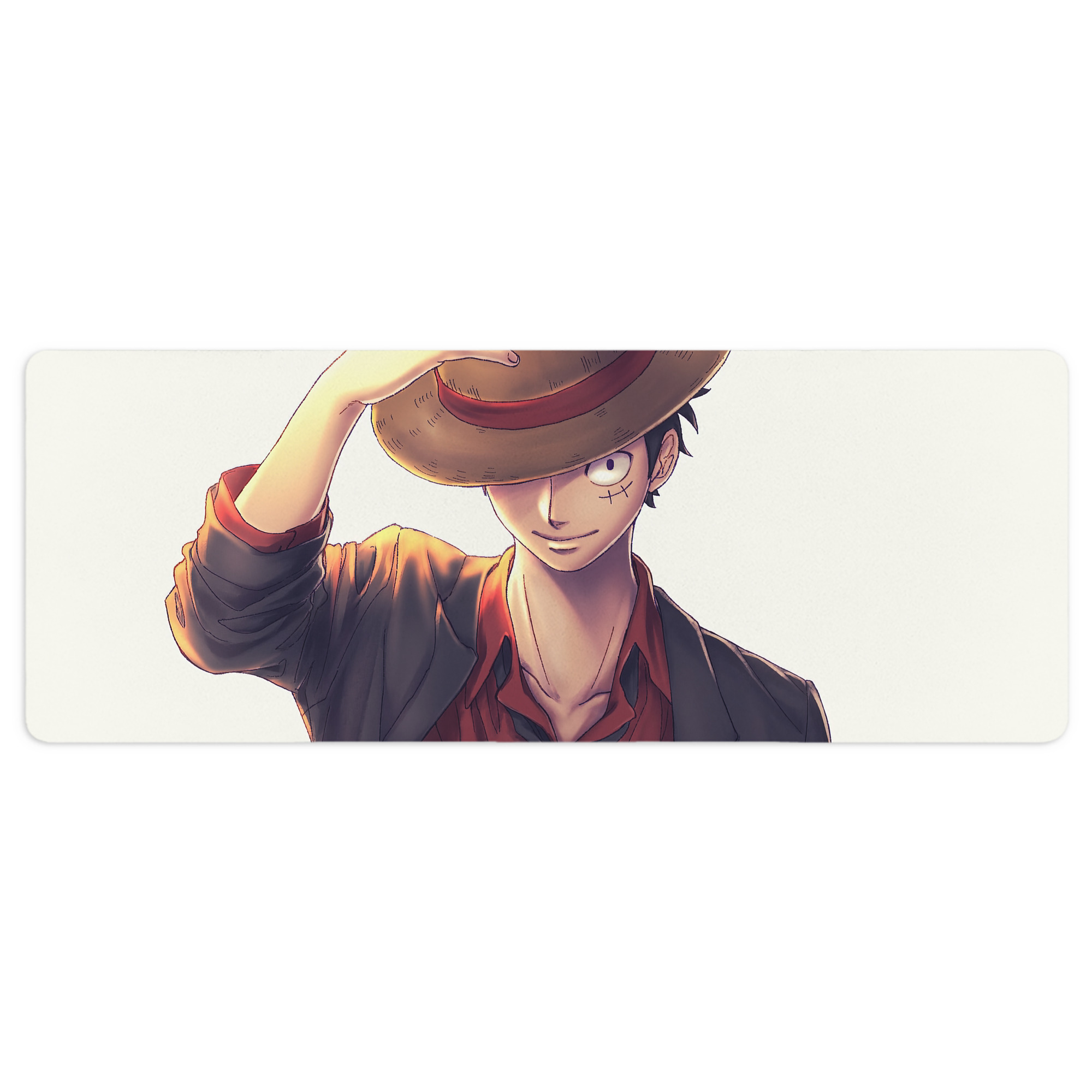 （画像用） ワンピース ONE PIECE ステッチ加工 大判デスクマット／滑り止めマウスパッド
